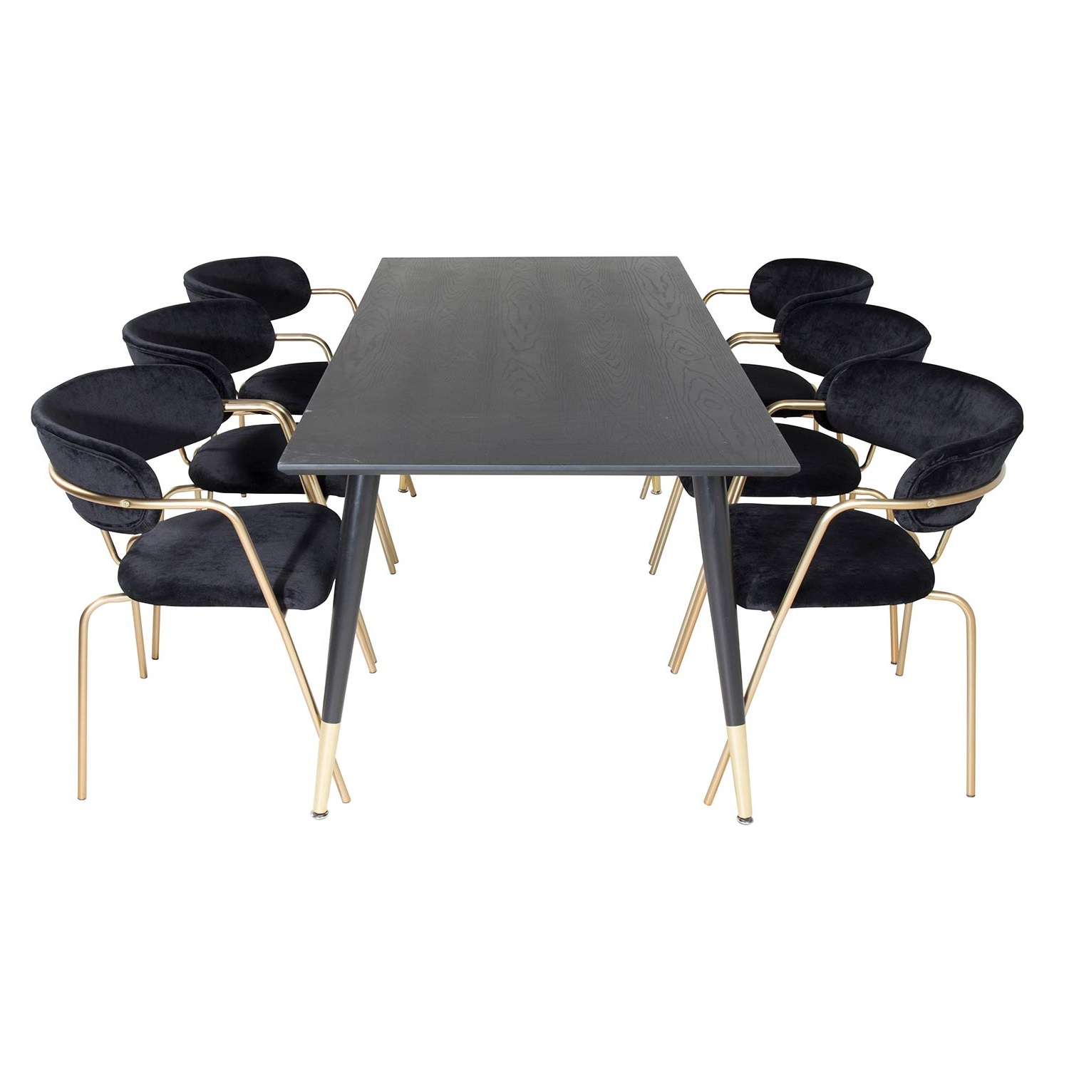 Spisegruppe Venture Home Dipp med 6 Arrow Stoler