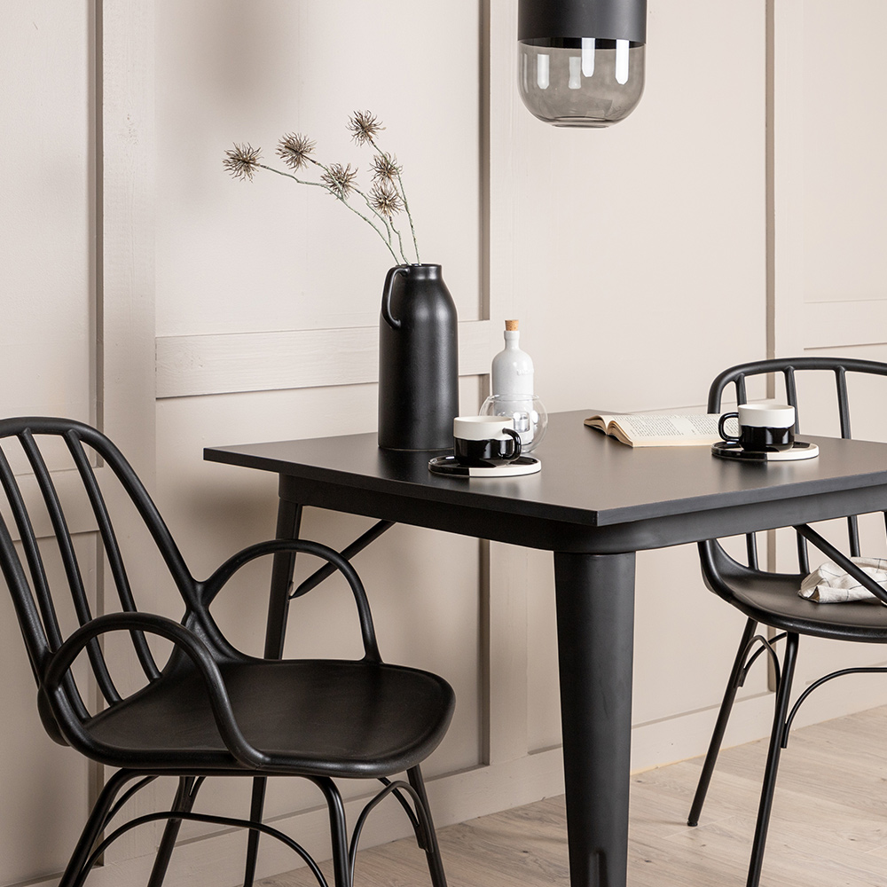 Spisegruppe Venture Home Tempe 80 cm med 2 Dyrön Stoler