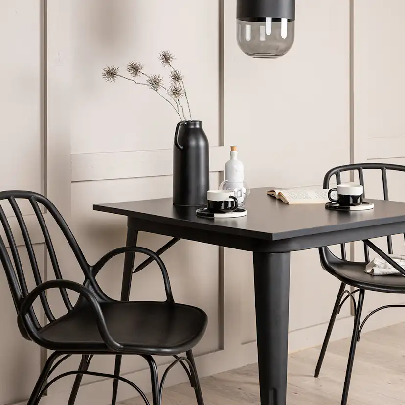 Spisegruppe Venture Home Tempe 80 cm med 2 Dyrön Stoler