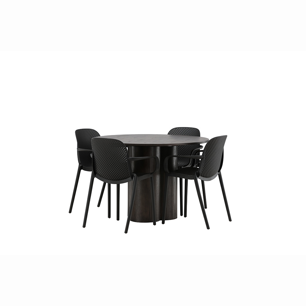 Spisegruppe Venture Home Olivia med 4 Baltimore Stoler