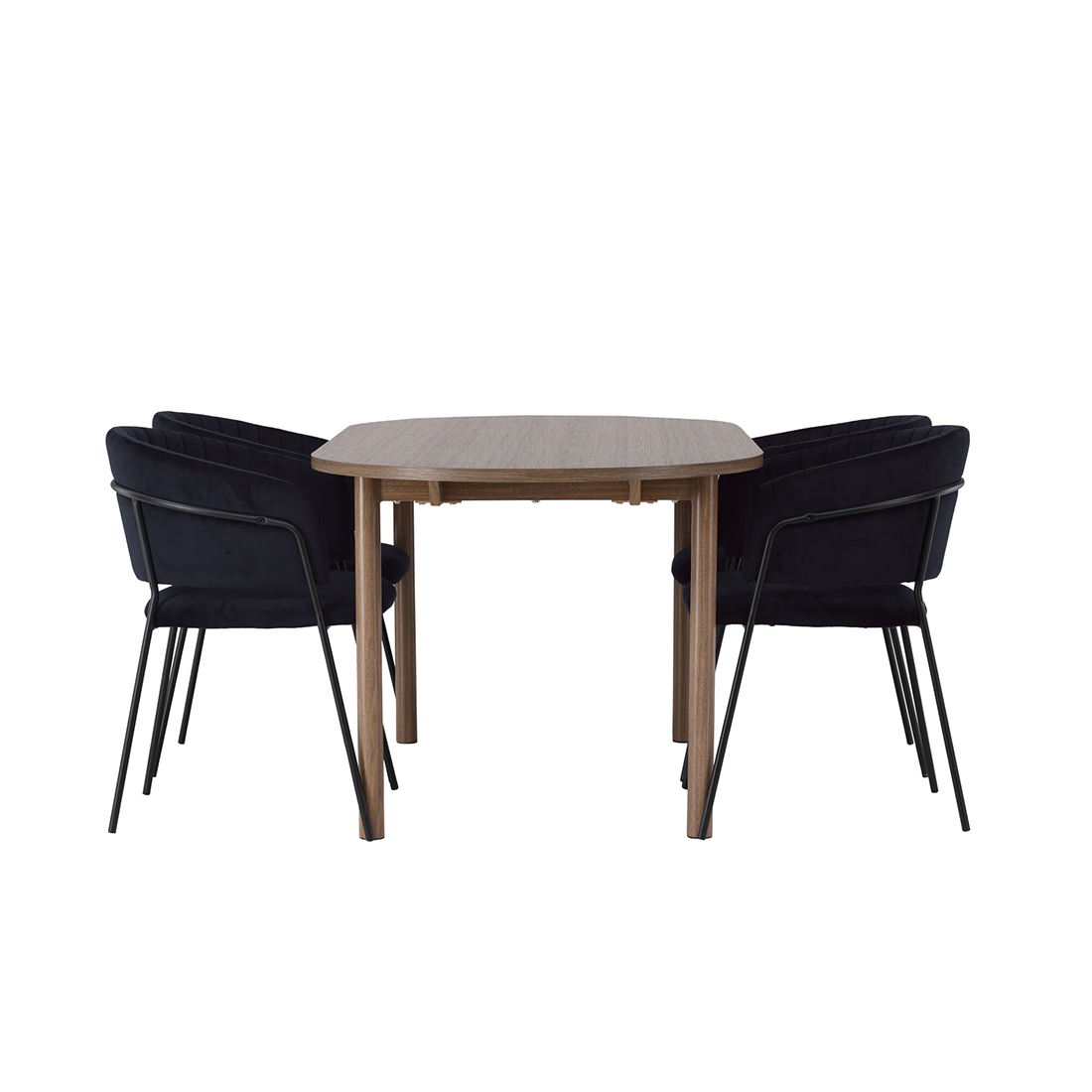 Spisegruppe Venture Home Andy Ø120 cm med 4st Selma Spisestoler