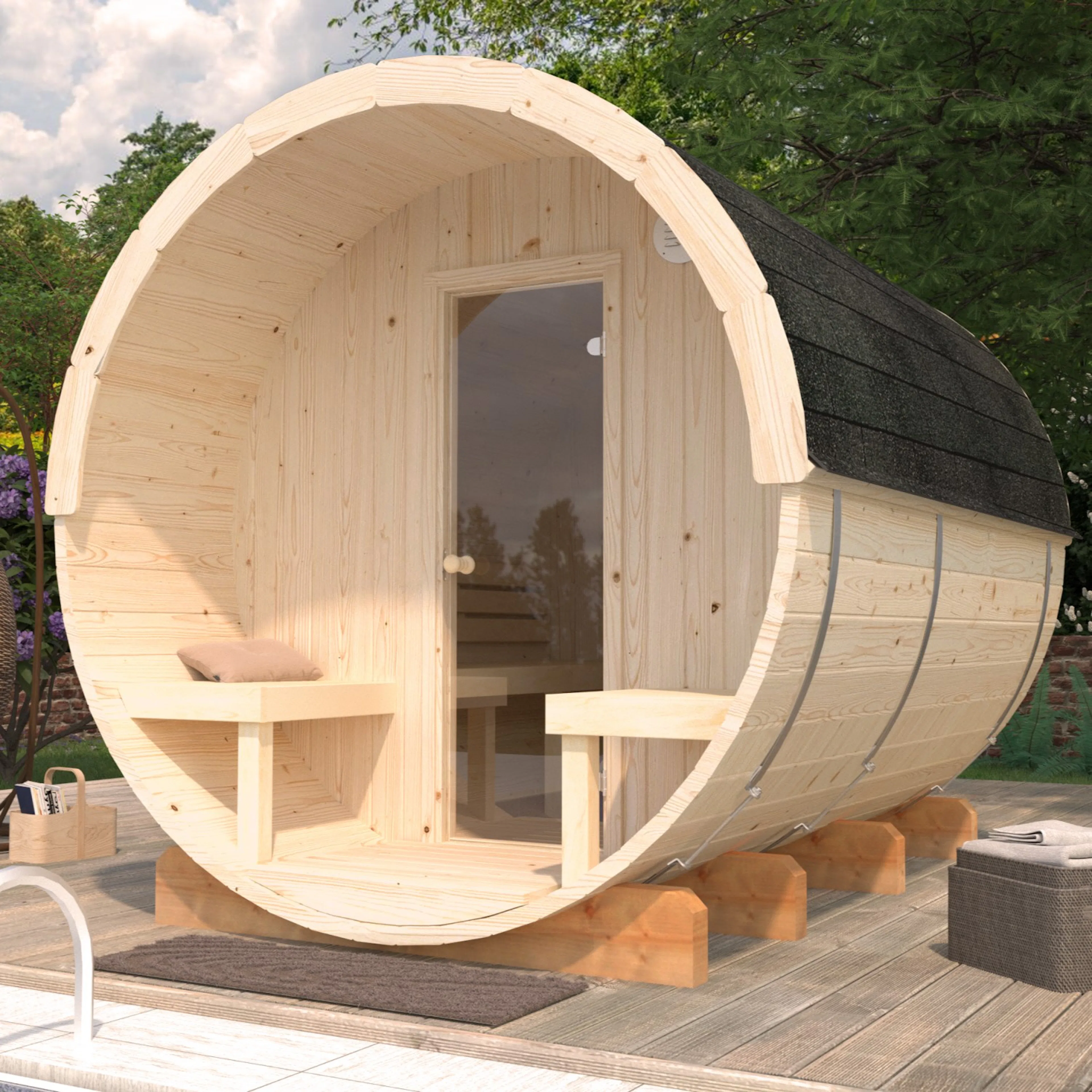 Badstuhus Palmako Anita 1,6 + 0,7 m2