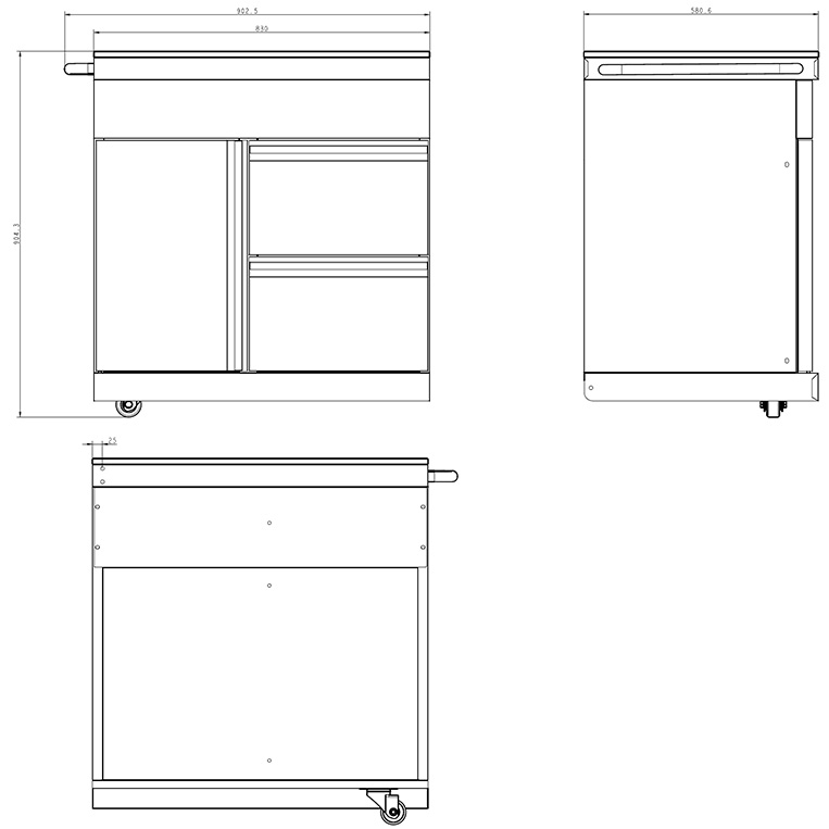 Frittstående Utekjøkken Myoutdoorkitchen Pure Plus Black