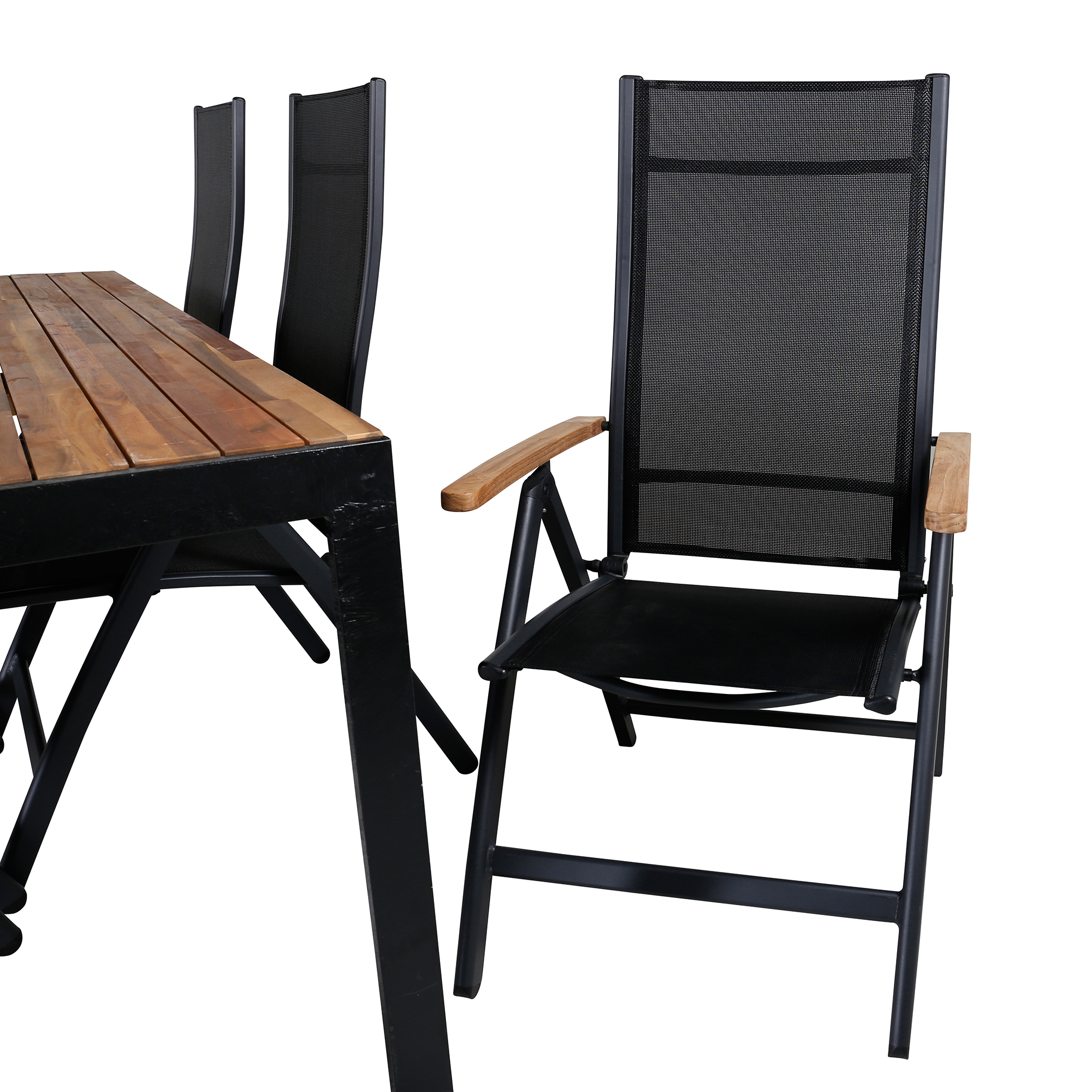Spisegruppe Venture Home Berfin med 6 Perla Stoler