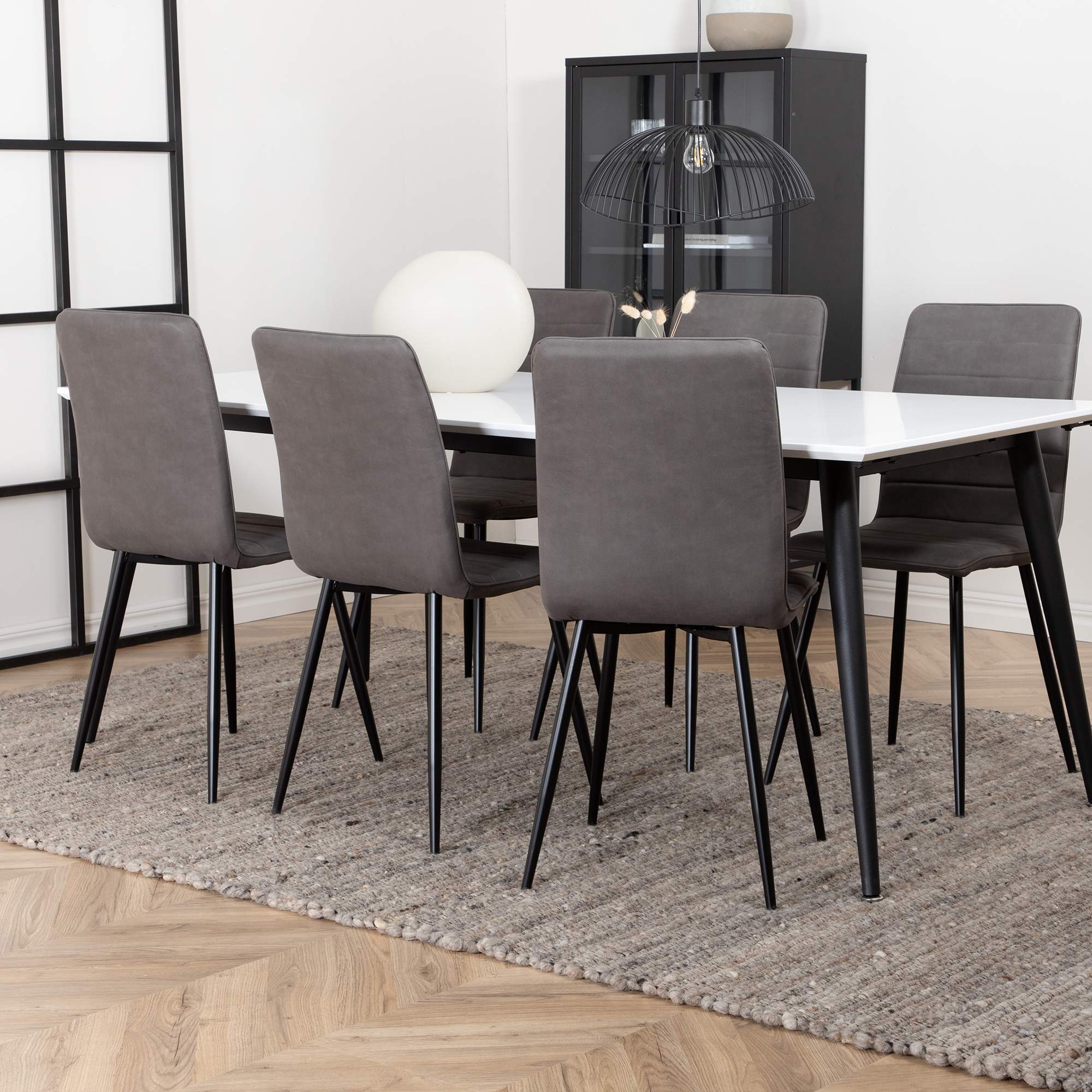 Spisegruppe Venture Home Jolie med 6 Walerina Stoler