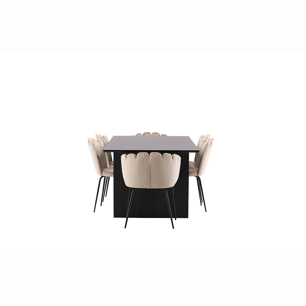 Spisegruppe Venture Home Vail med 4 Limhamn Light Stoler