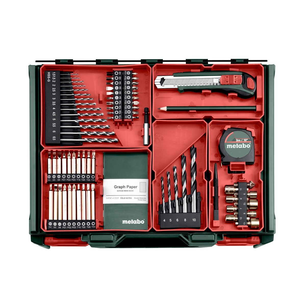 Batteridrill Metabo BS 18 Quick 2X2,0 AH Workshop Sett