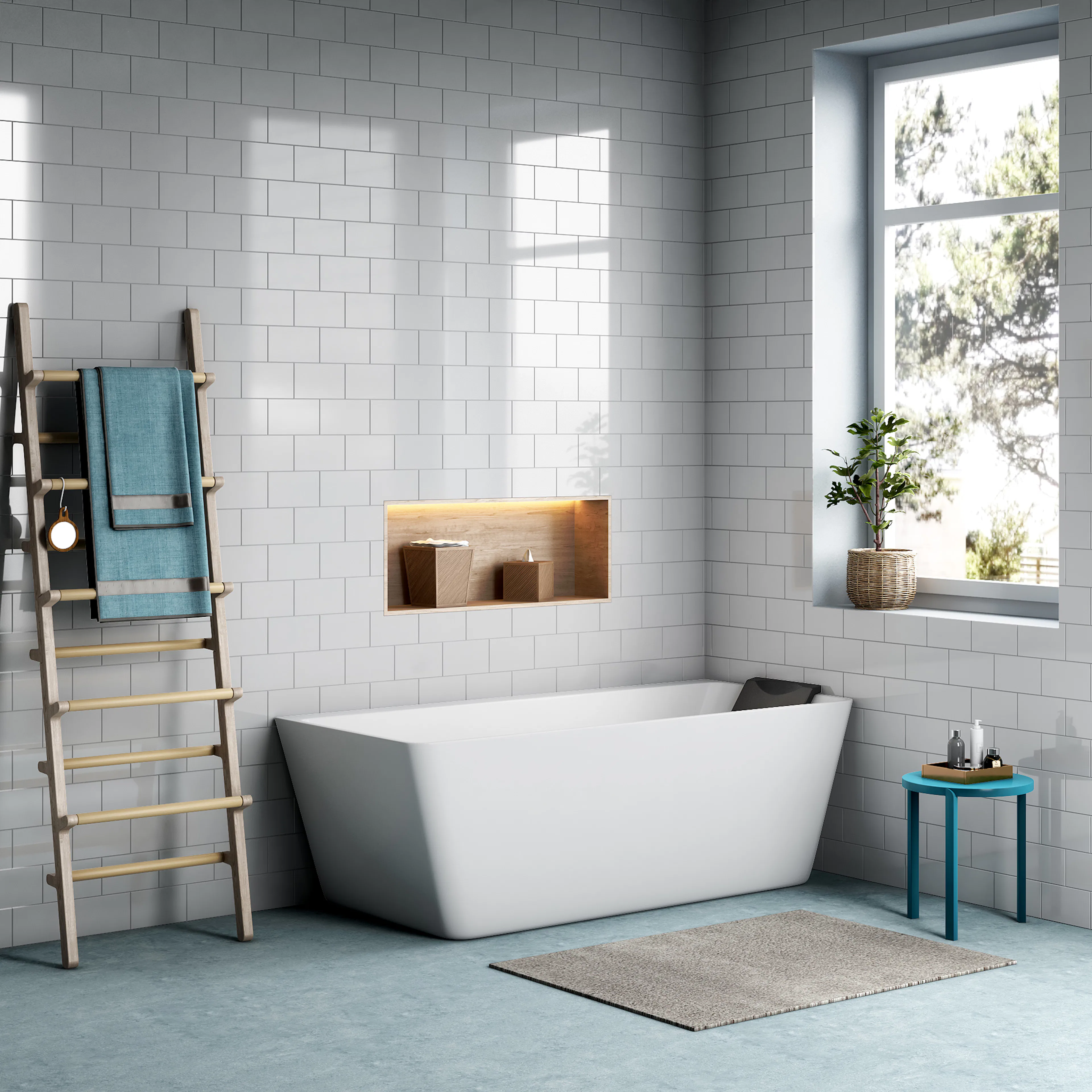 Badkar Comfornette Estelle 1700 Längd: 1700 mm