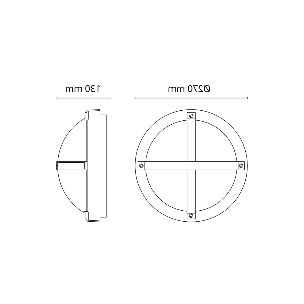 Utelampe SG ARMATUREN Uno Skumringsrele 11,5W 640Lm 3000K IP65 LED