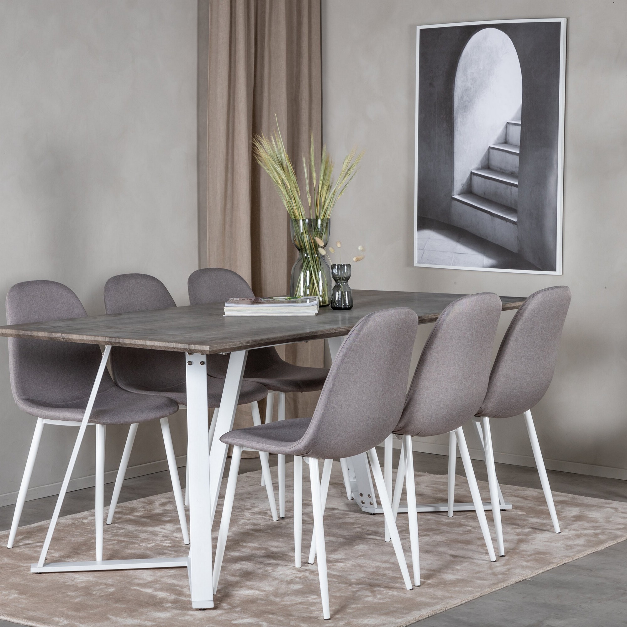 Spisegruppe Venture Home Marina med 6stk Polar Stoler