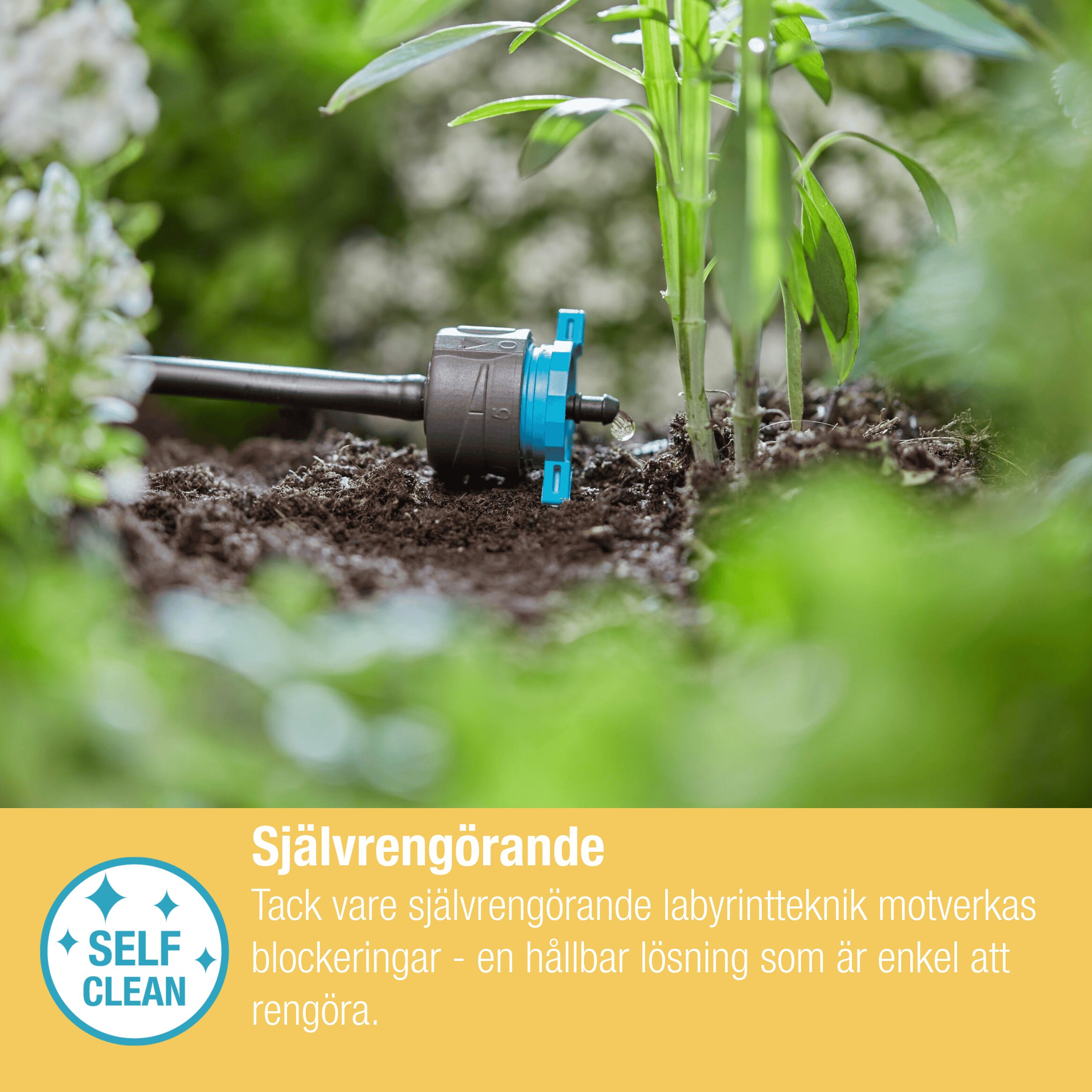 Dryppspredere Gardena Micro-Drip Justerbar 1-8 l/h Trykkregulerende