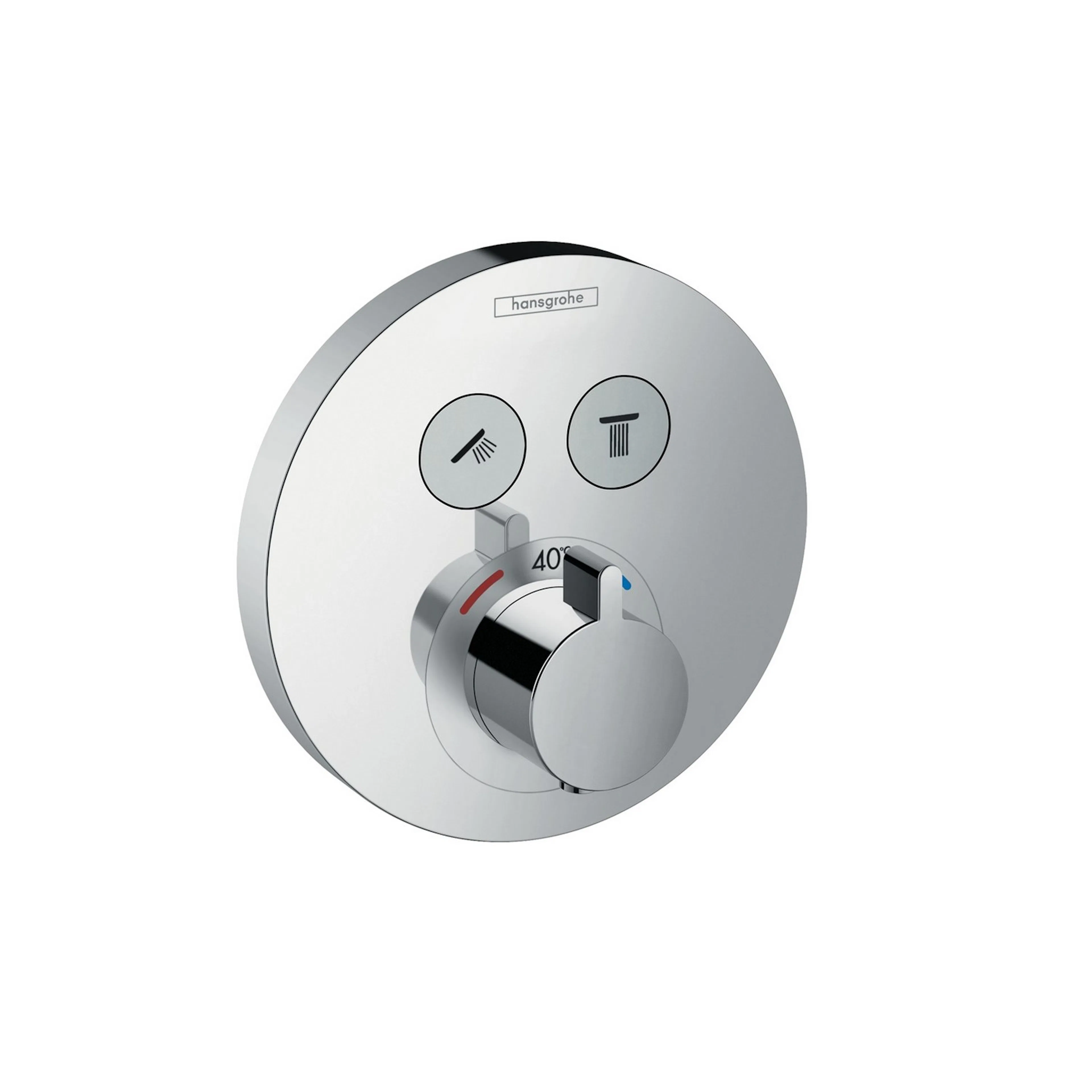 Dusjbatteri Hansgrohe ShowerSelect S 2-utløp Knopp