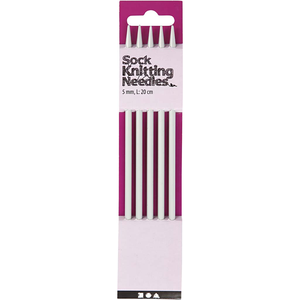 Strømpepinner Creativ Company Nr 5 L  20 cm 1 Sett