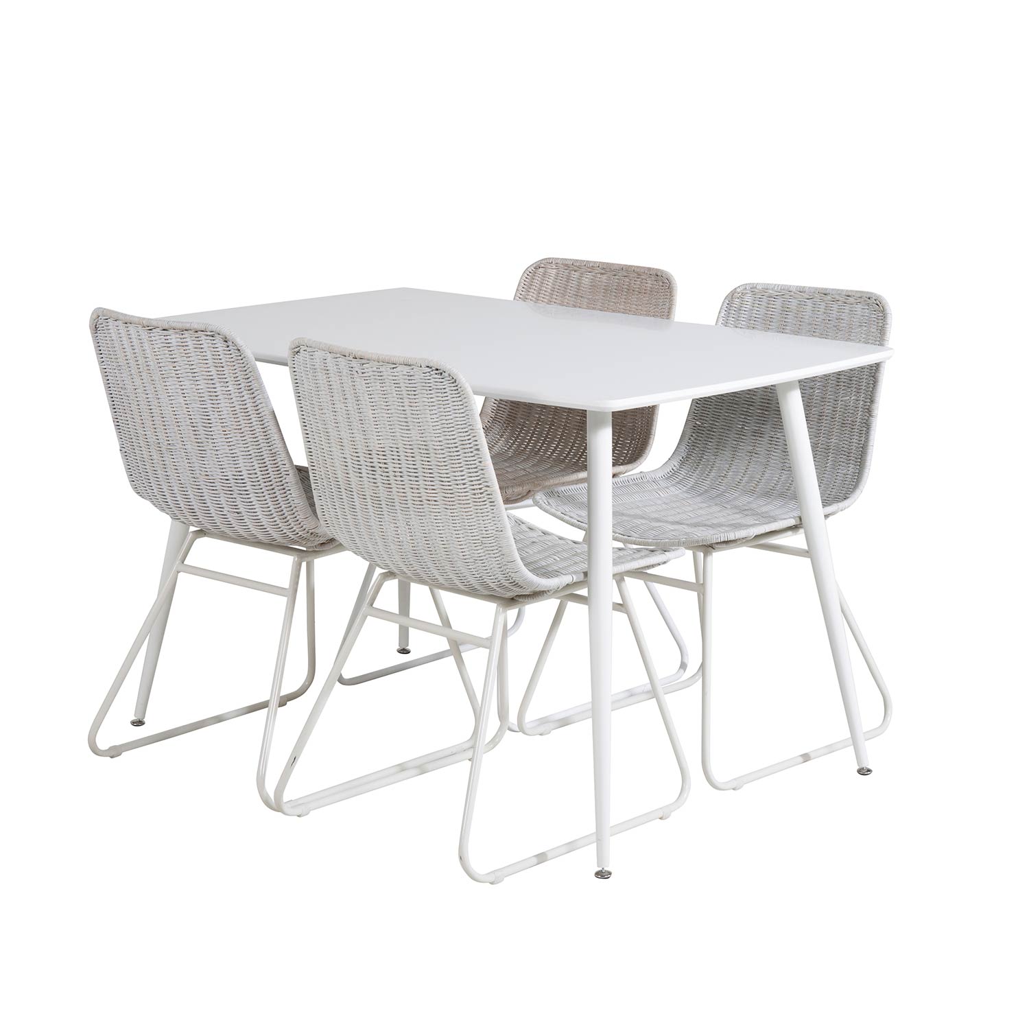 Spisegruppe Venture Home Pobbie med 4 Cornelia Stoler Polyester