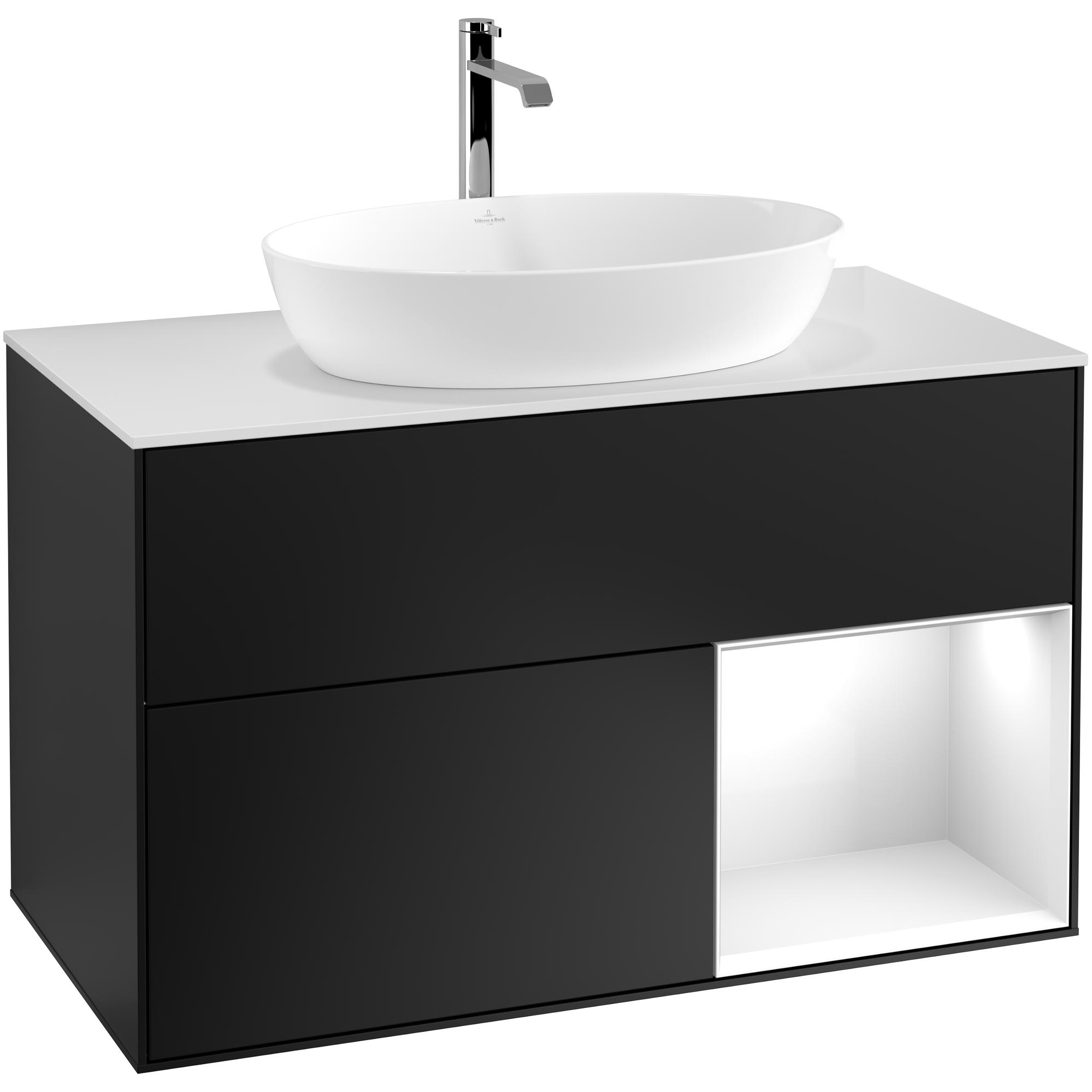 Tvättställsskåp Villeroy & Boch Finion med 2 Lådor Hylla och Bänkskiva för Fristående Tvättställ från Artis & Collaro