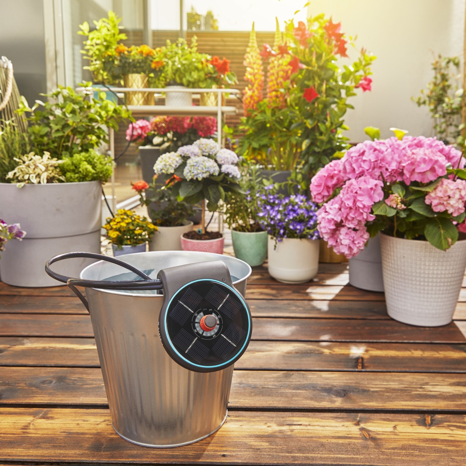 Vanningssett Gardena AquaBloom Solcelledrevet