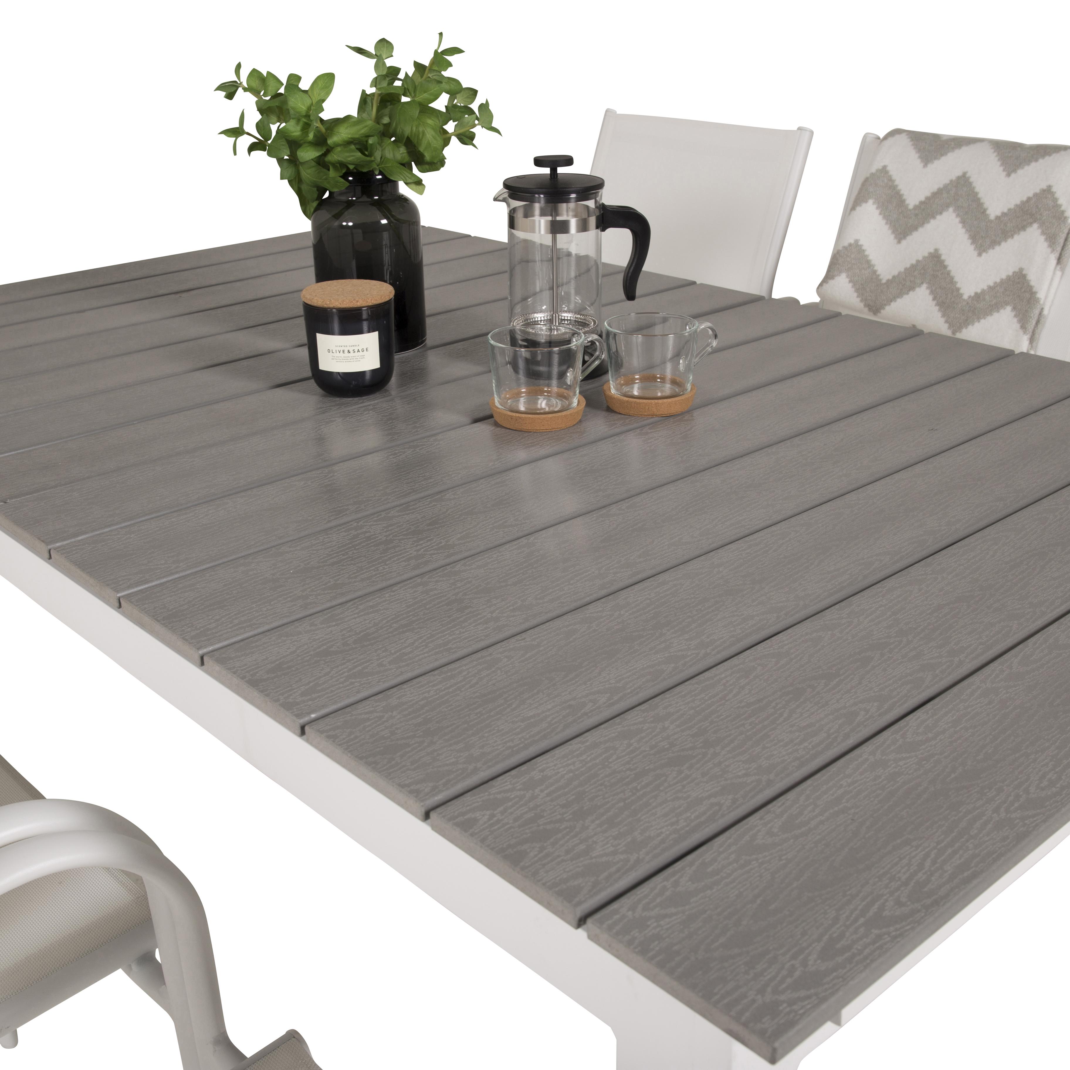 Spisegruppe Venture Home Lova 160/240 med 6 Siri Spisestoler