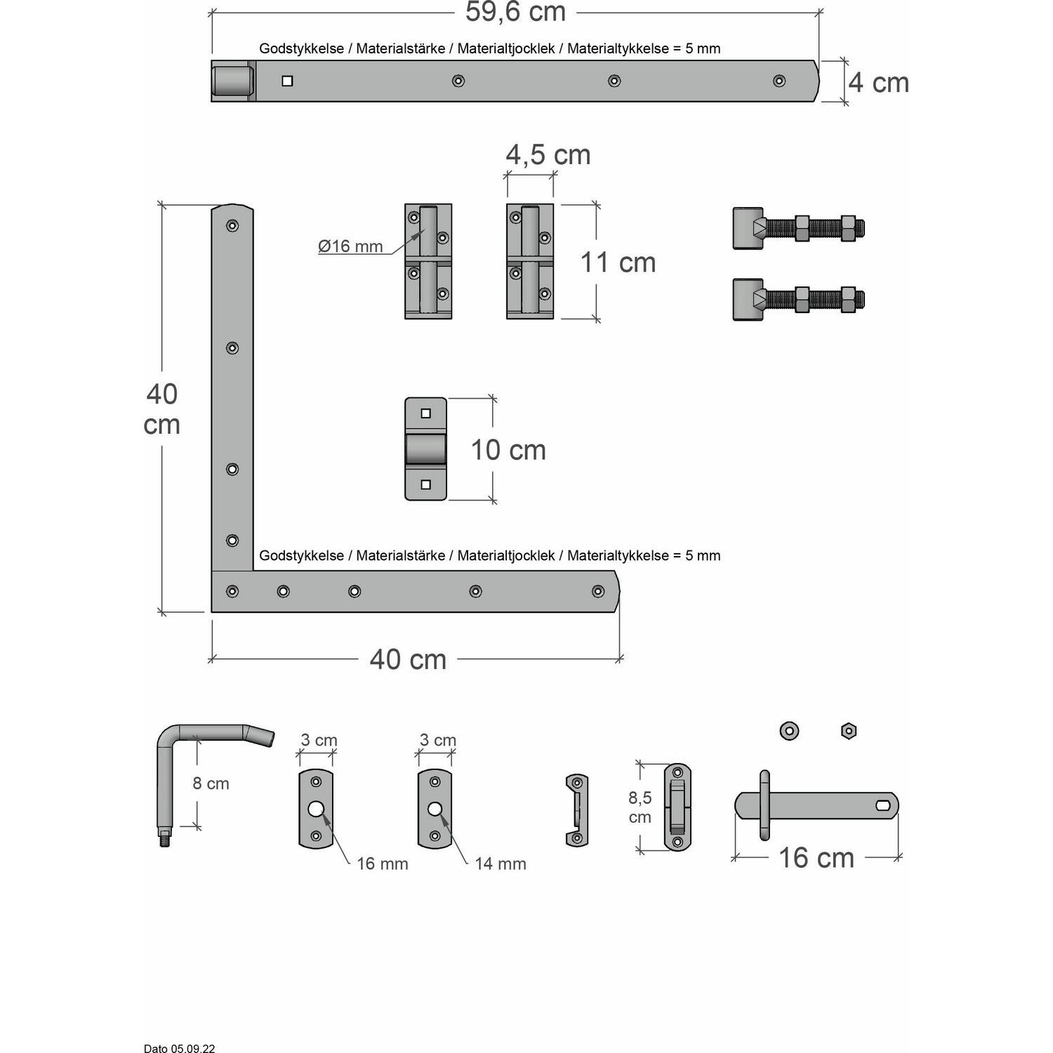 Port PLUS Toyko Enkel med Beslag