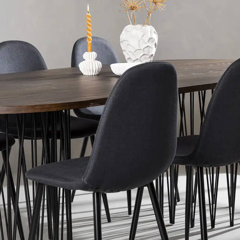 Spisegruppe furniture/fashion Stone med 6 Polar Stoler