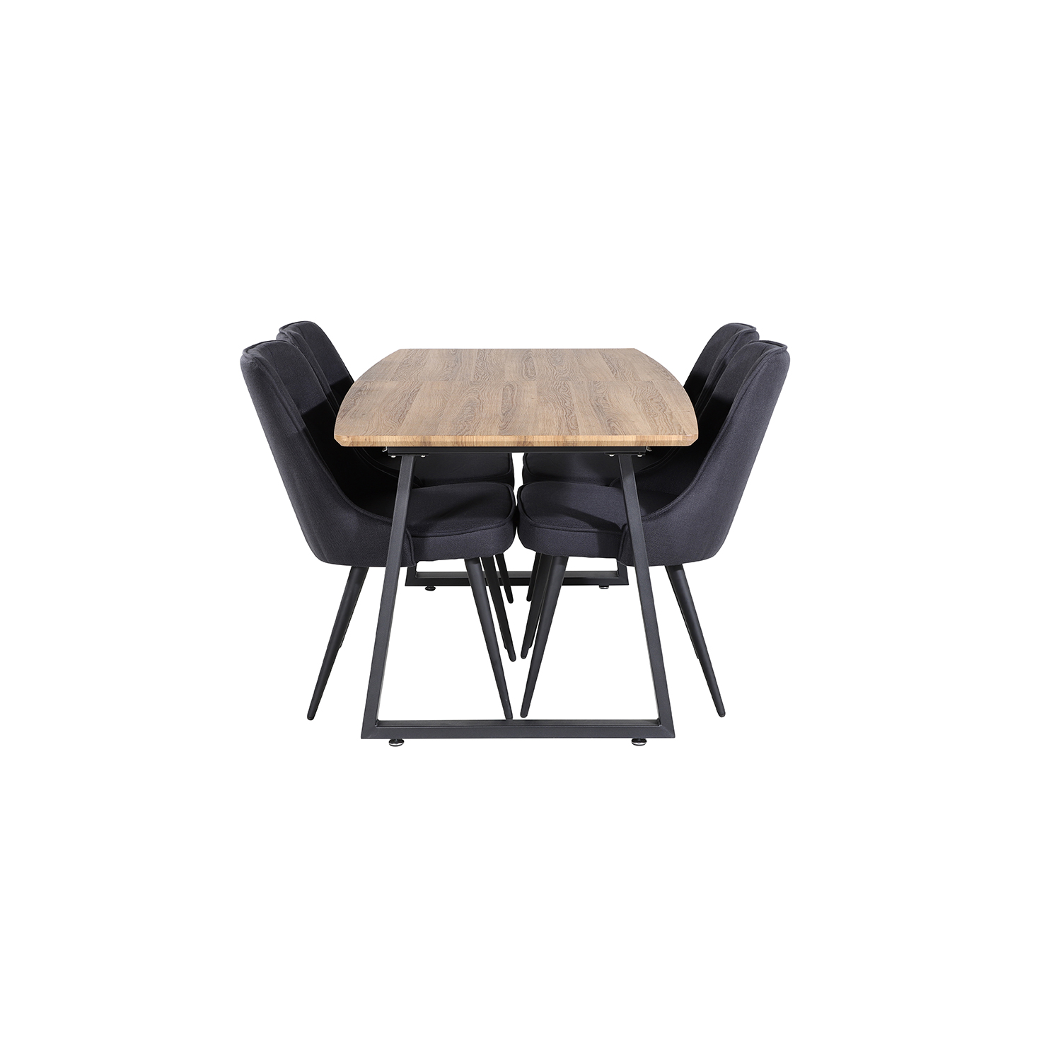 Spisegruppe Venture Home Ina med 4 Vera Stoler Polyester