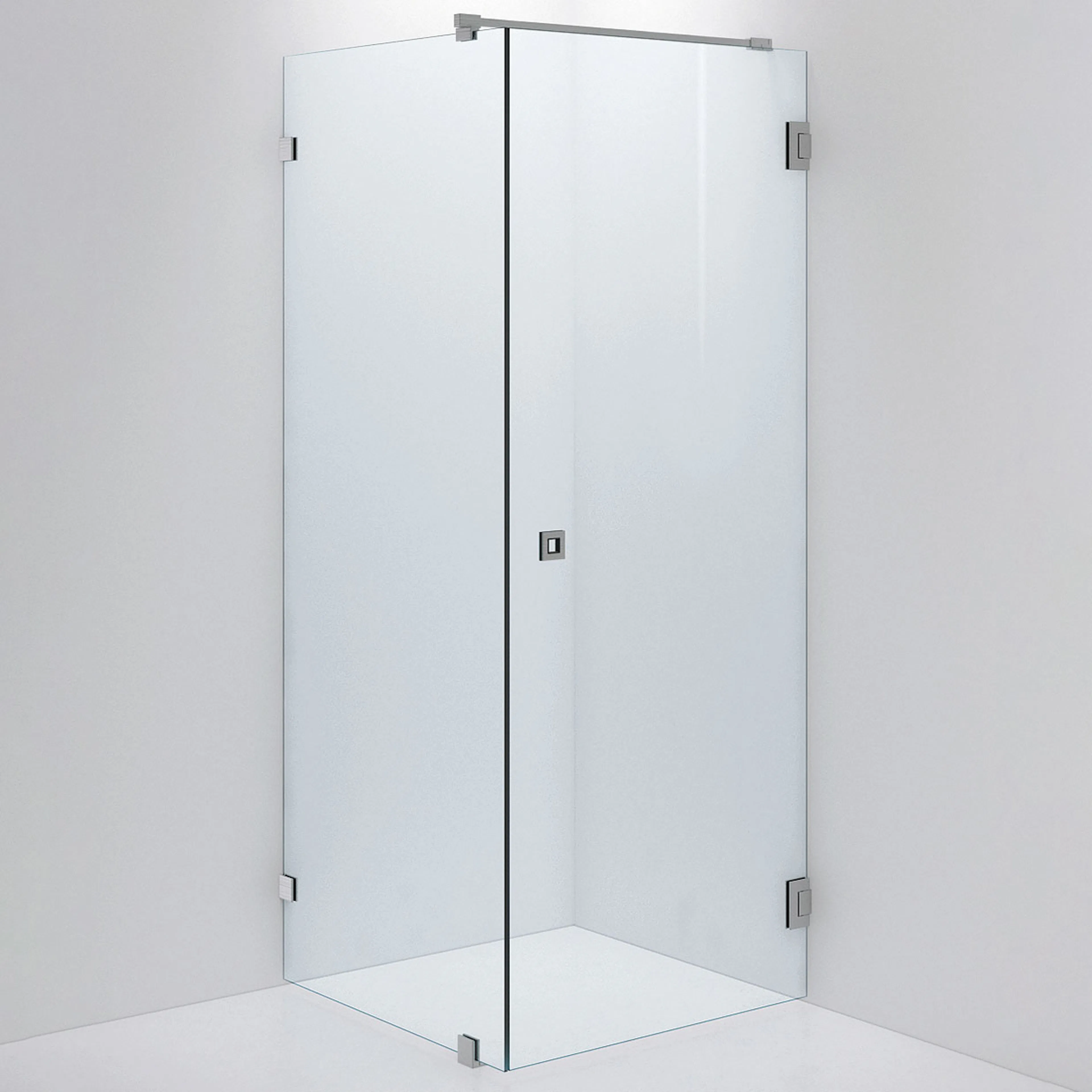 Duschvägg ARC 13 Original,Clear, Brushed Stainless,Dörr 800( 800x800 mm, Borstad Rostfri
