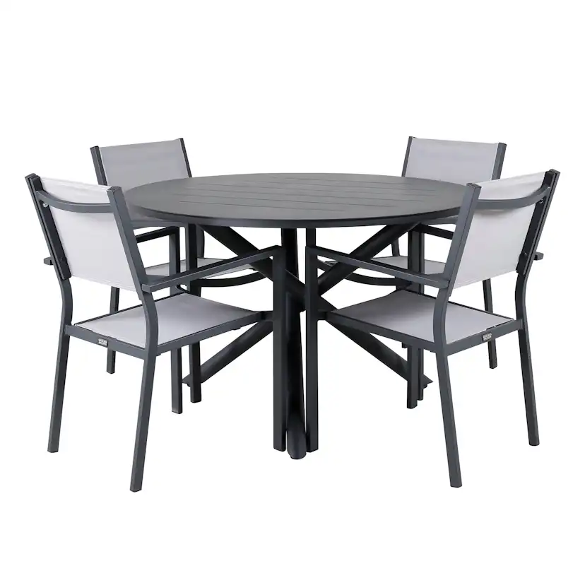 Spisegruppe Venture Home Alma med 4 Copacabana Stoler