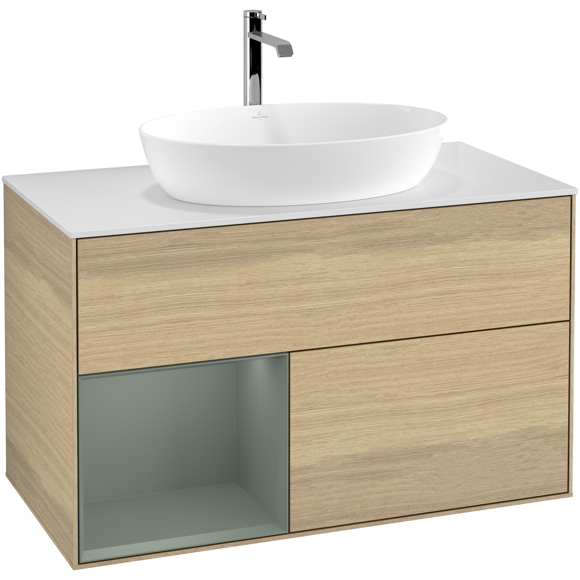 Tvättställsskåp Villeroy & Boch Finion med 2 Lådor Hylla och Bänkskiva för Fristående Tvättställ från Artis & Collaro