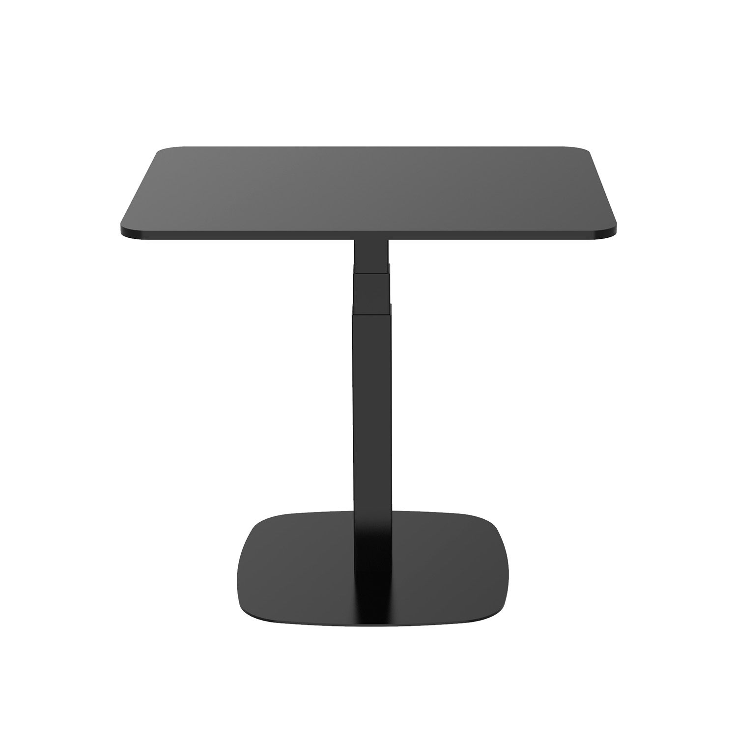 Lykke höj och sänkbart skrivbord L200, svart, 90 x 55cm Sort