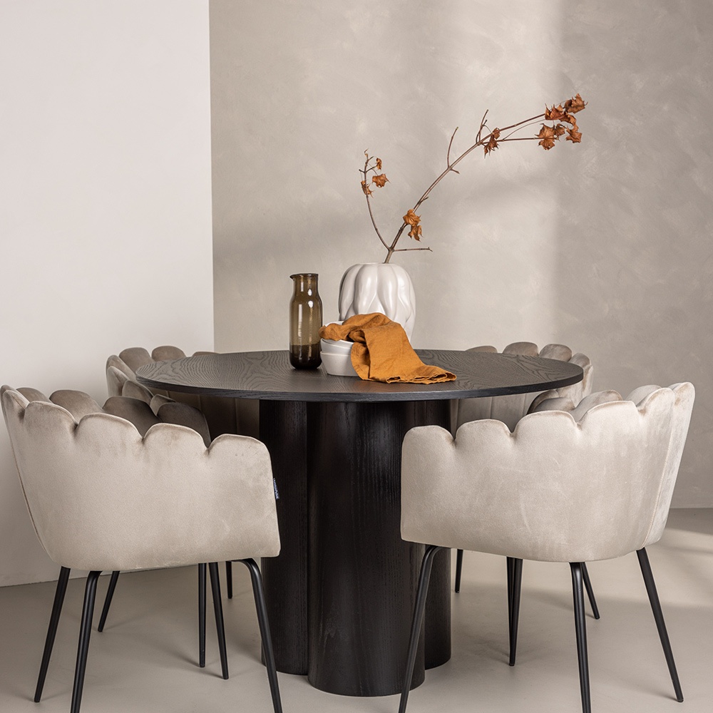Spisegruppe Venture Home Olivia med 4 Limhamn Stoler