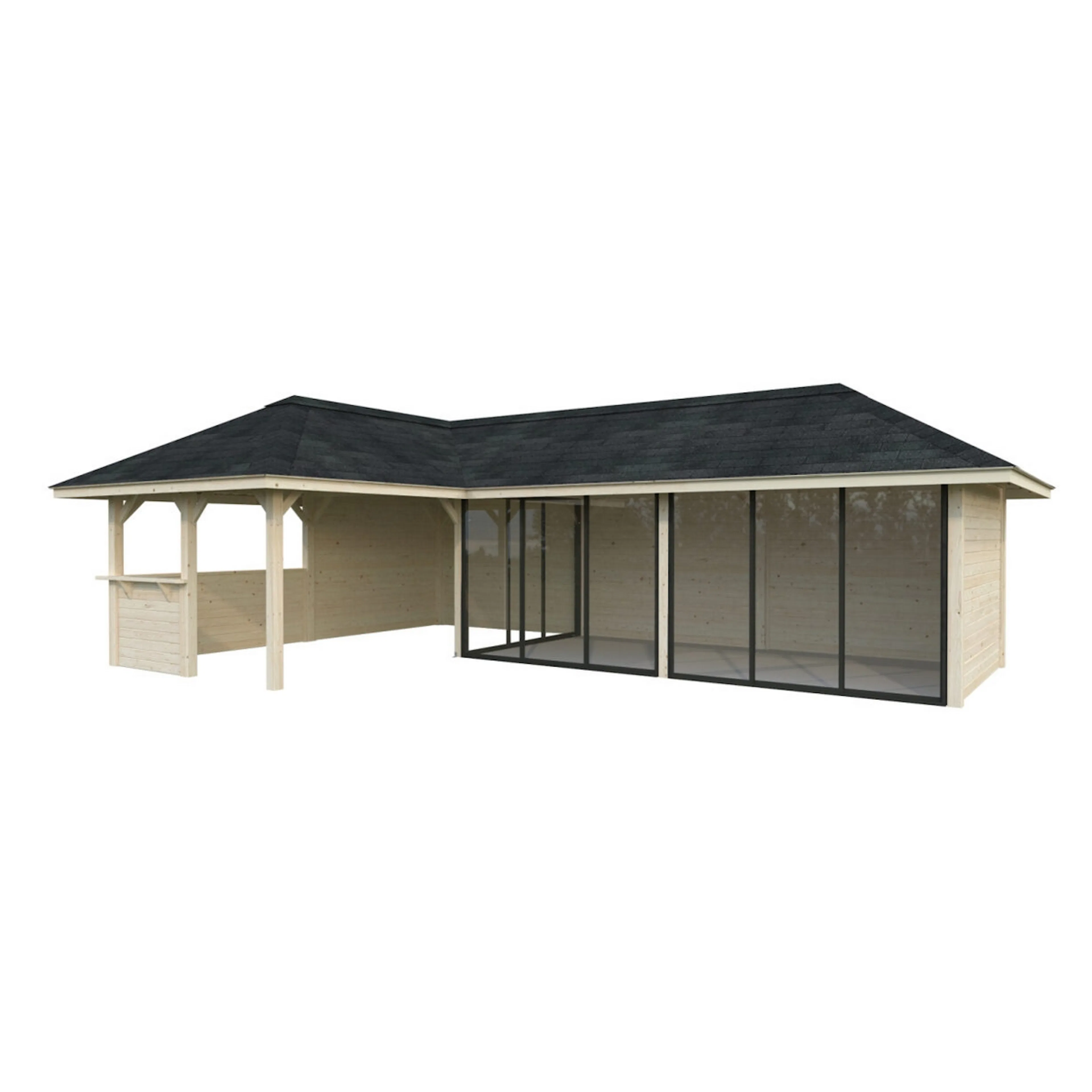 Hagestue Palmako Bianca 220 33,2 m2 Slide