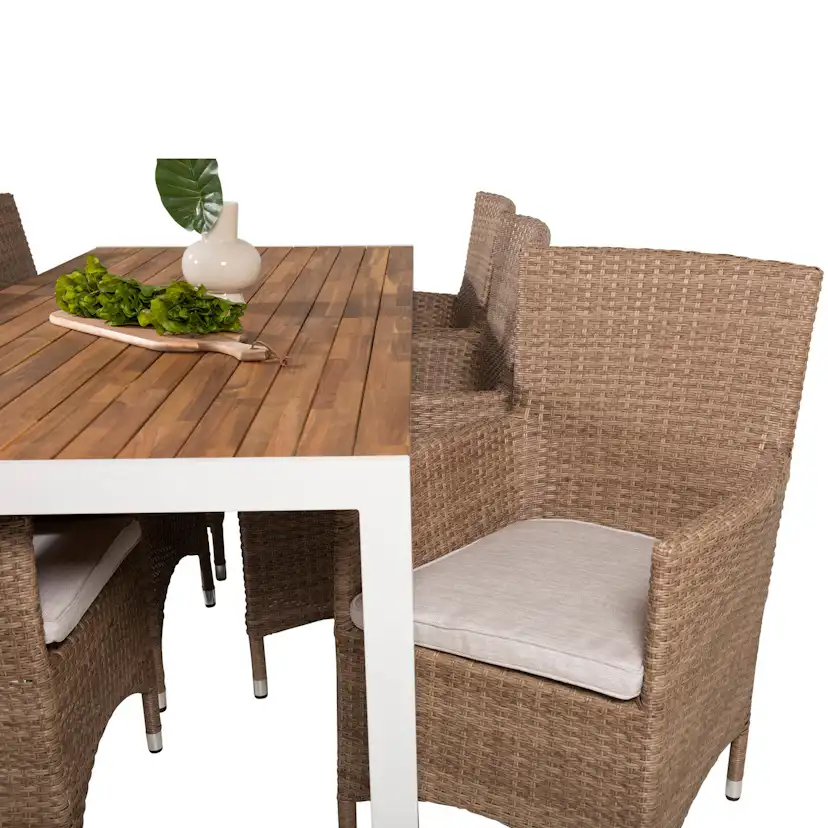 Spisegruppe Venture Home Bois med 6 Malin Stoler