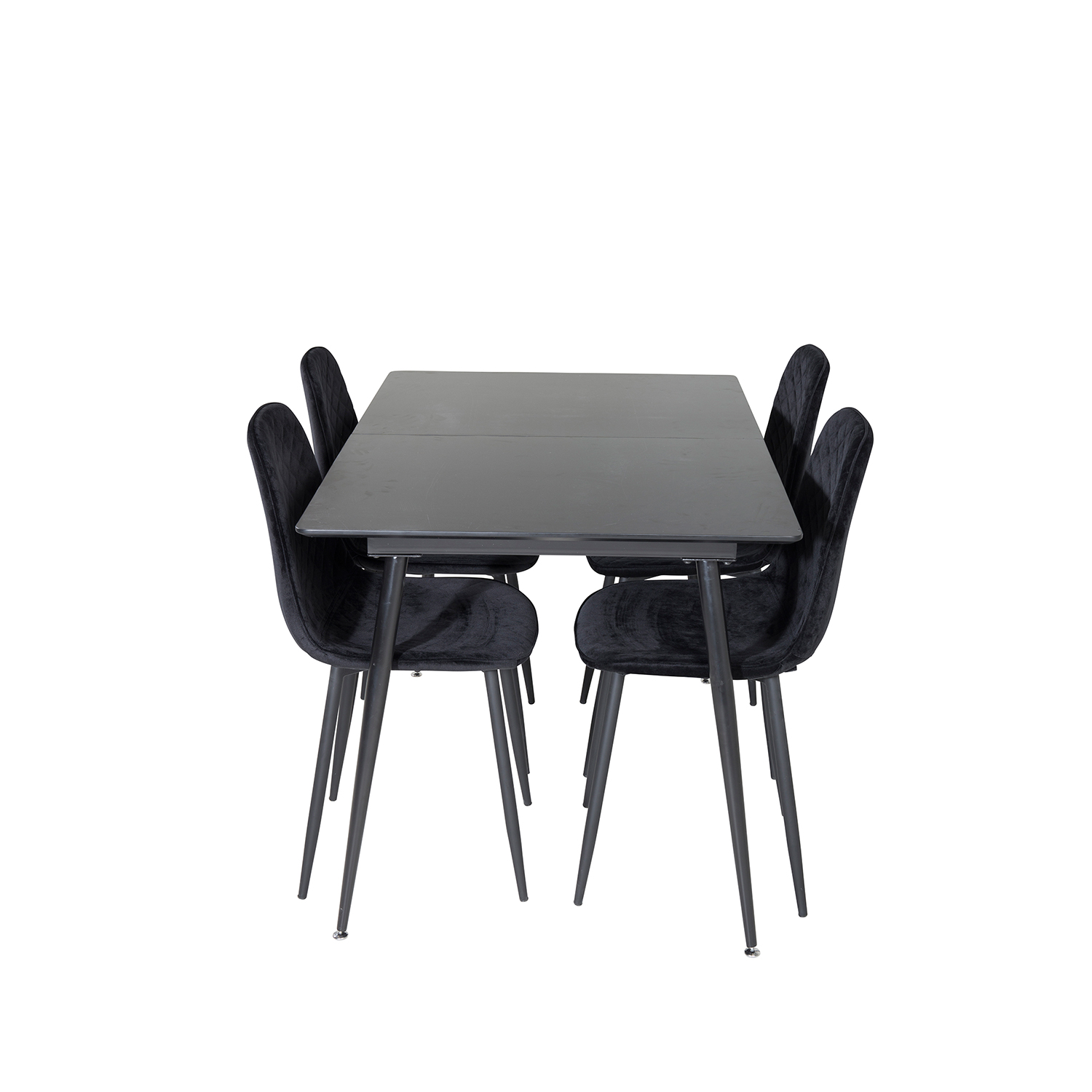 Spisegruppe Venture Home Silvia med Innleggsplate og 4 Phoi Stoler