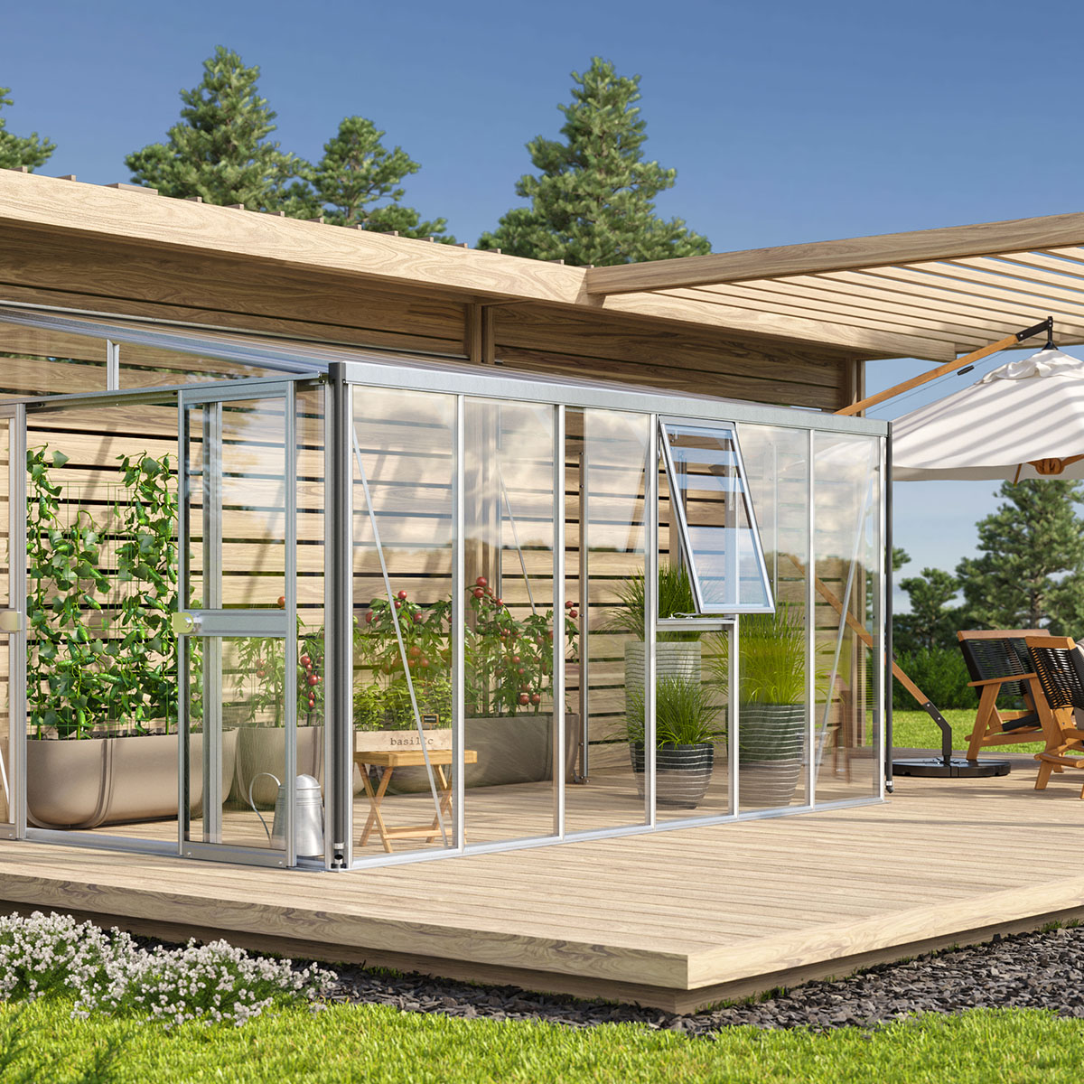 Drivhus Vitavia Helena Vegg 10,56 kvm