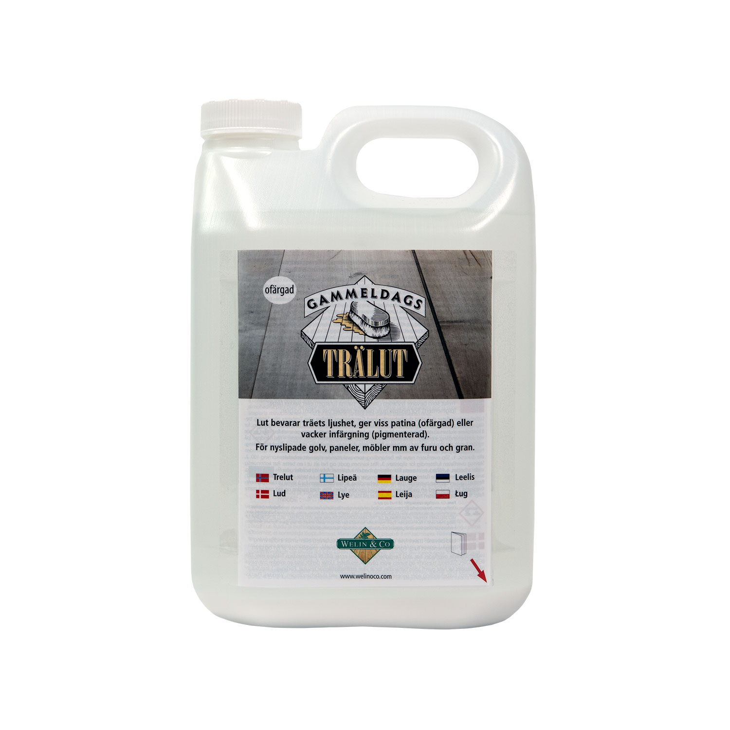 Trälut Gammeldags Ofärgad