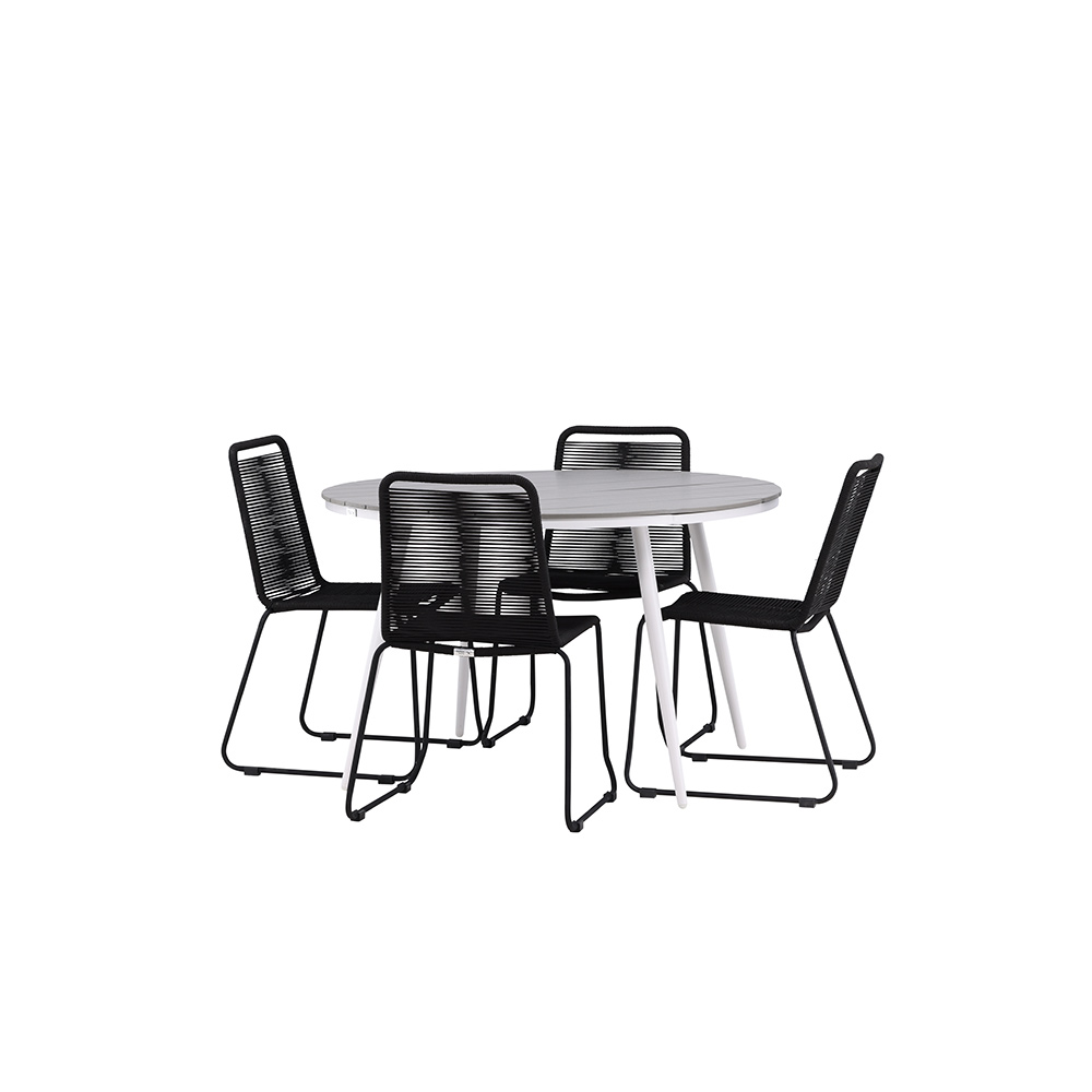 Spisegruppe Venture Home Break med 4 Lindos Stoler