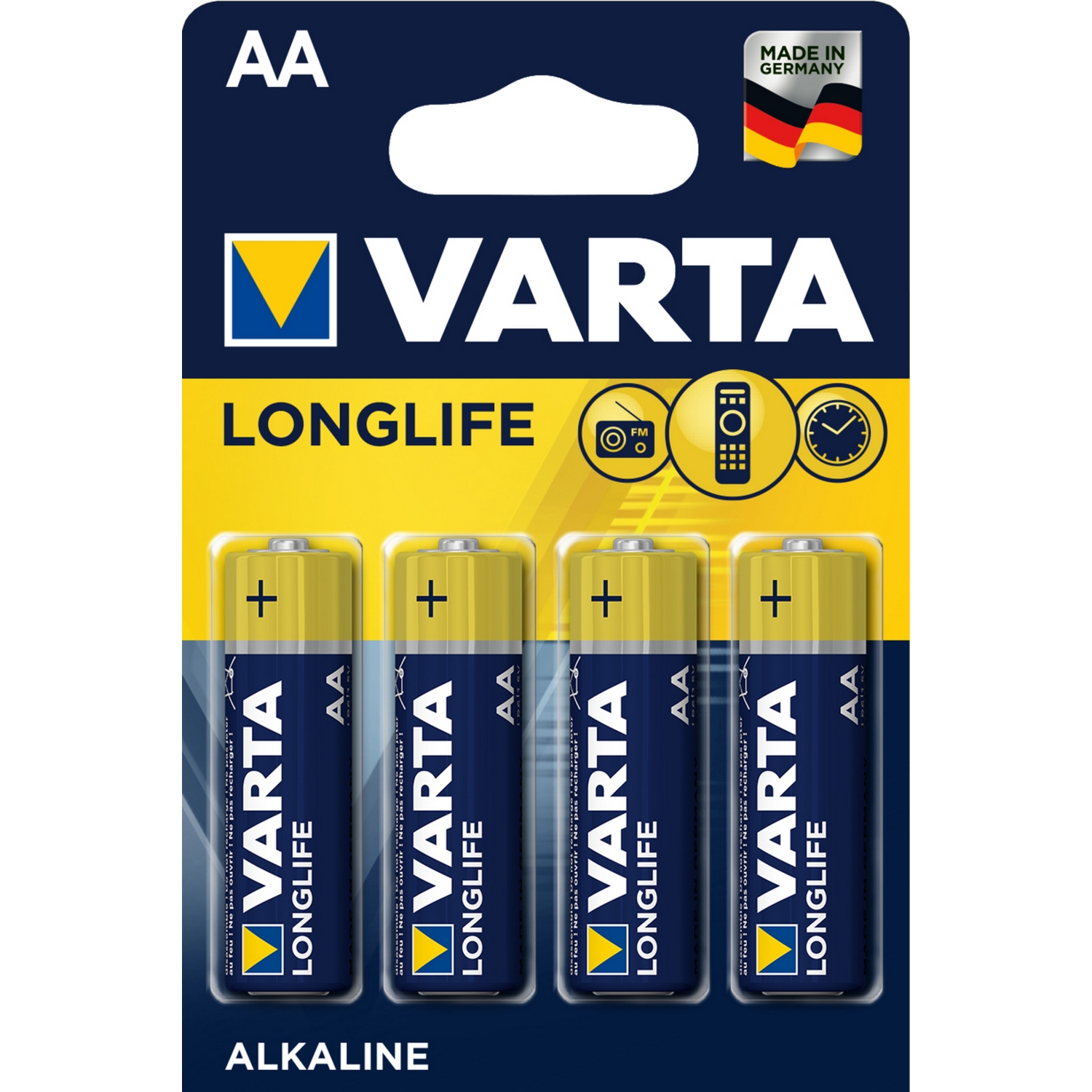 Batterier Varta Longlife  AA 4-pk