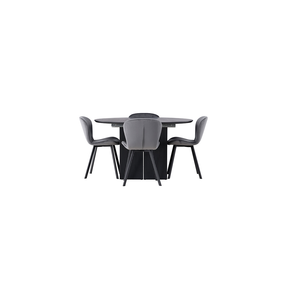 Spisegruppe Venture Home Matilda med 4 Lilja Stoler