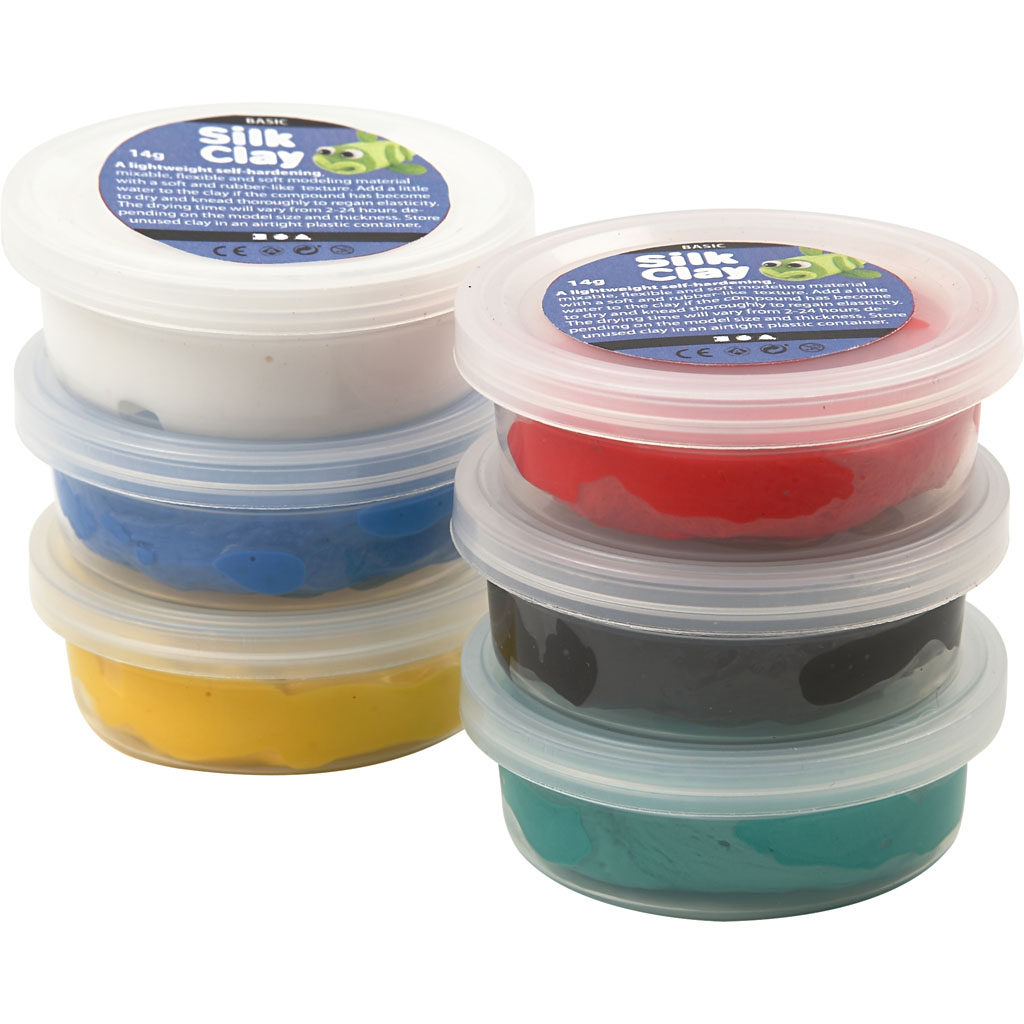 Silk Clay Creativ Company Ass Farger 6x14 g/Pk