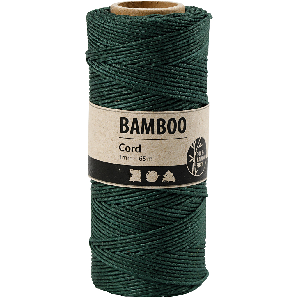 Bambussnor Creativ Company Tykkelse 1 mm 65 M/1 Rl