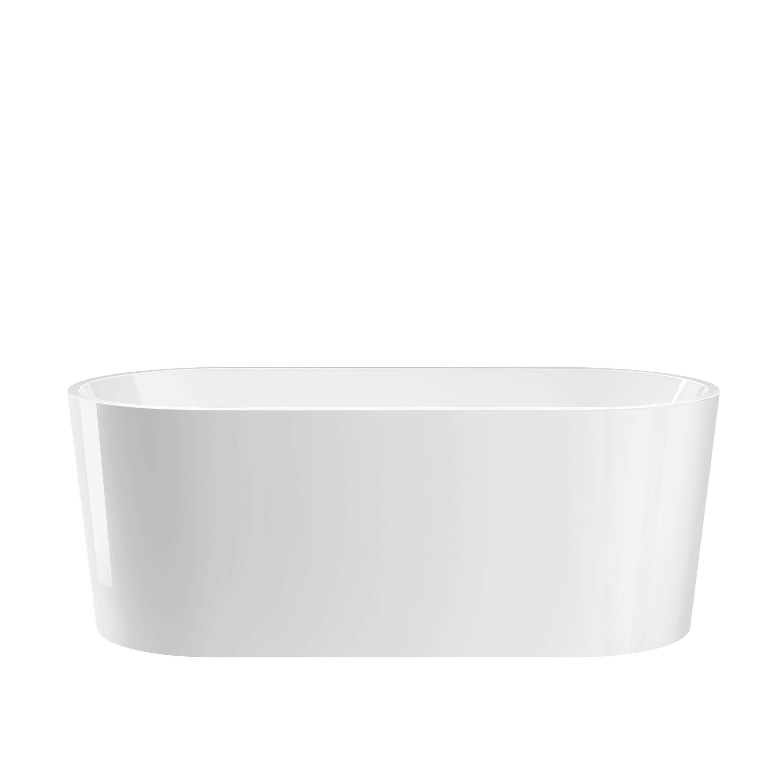 Badekar Bathlife Ideal Frittstående Rundt Hvit