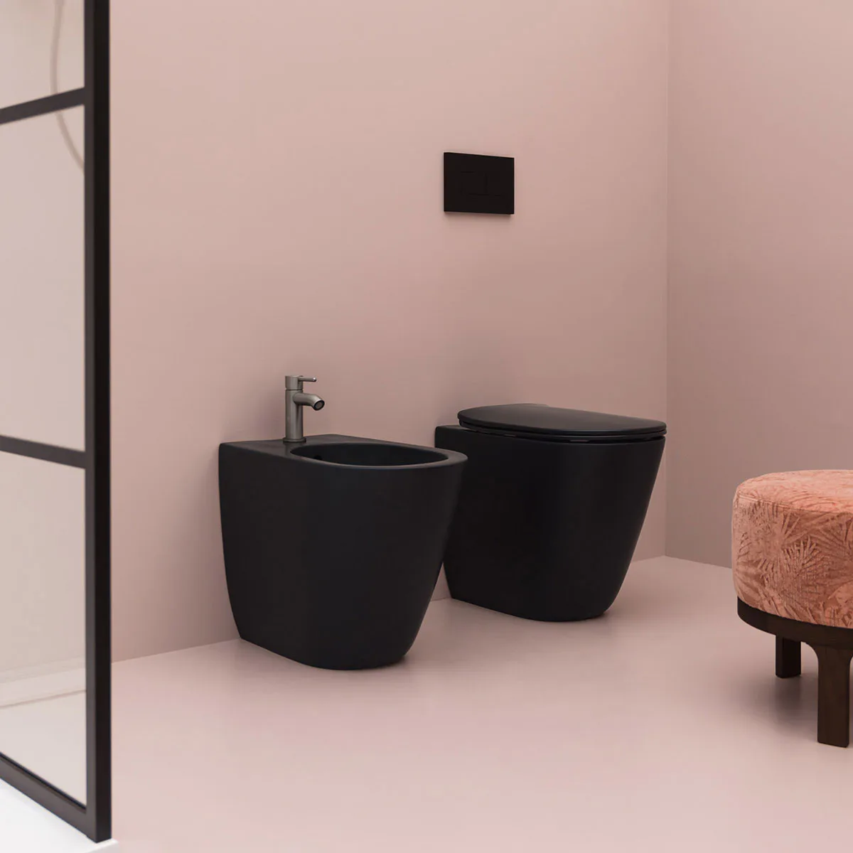 Bidé Lavabo Glomp Gulvstående BTW