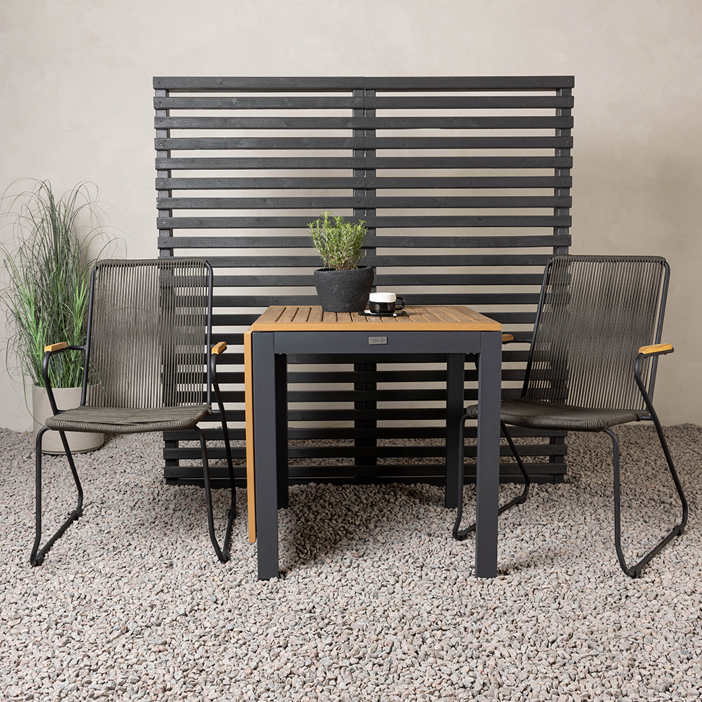 Cafégruppe Venture Home Diego Bord med 2 Bois Stoler
