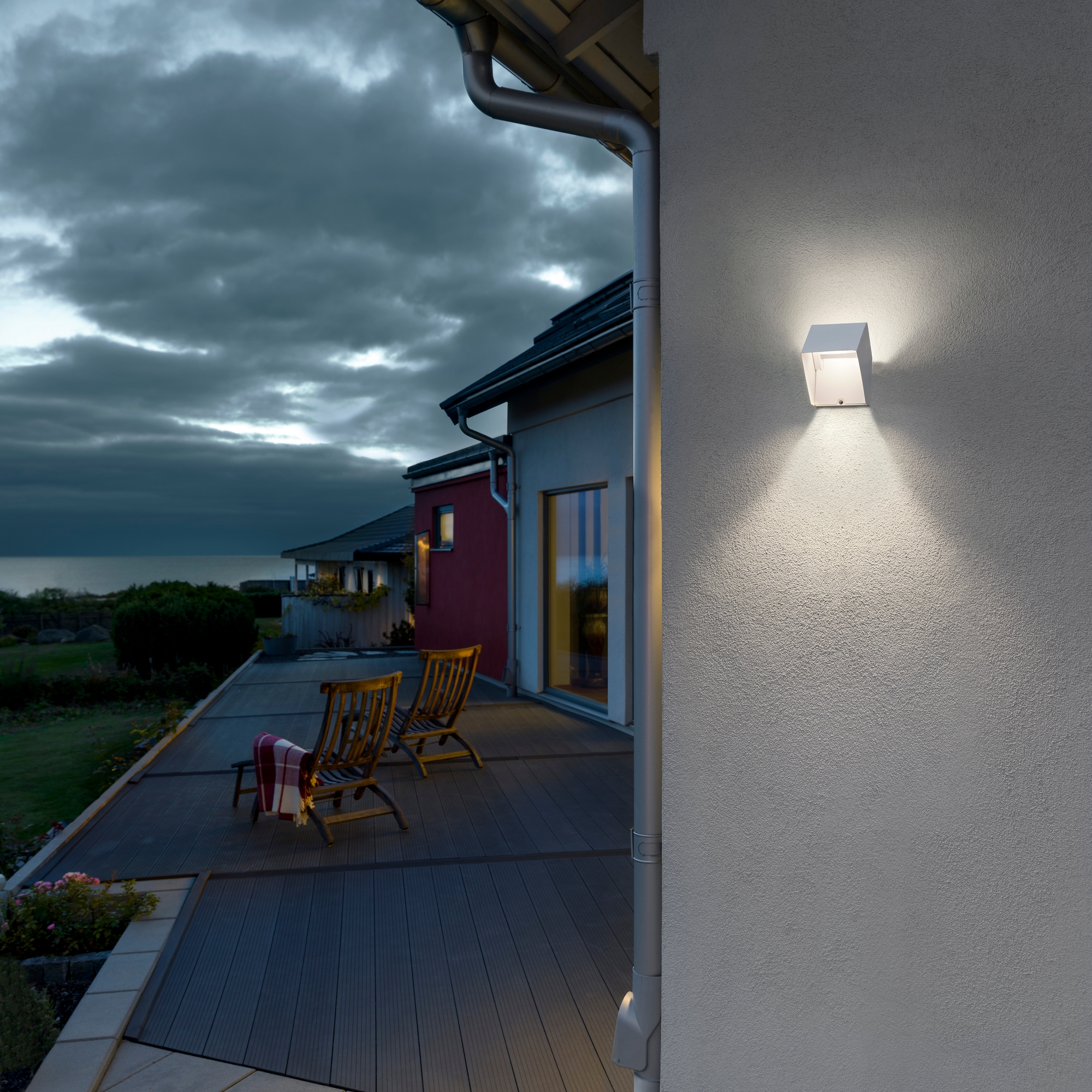 Vegglampe Gnosjö Konstsmide Pescara Kubus LED 3W