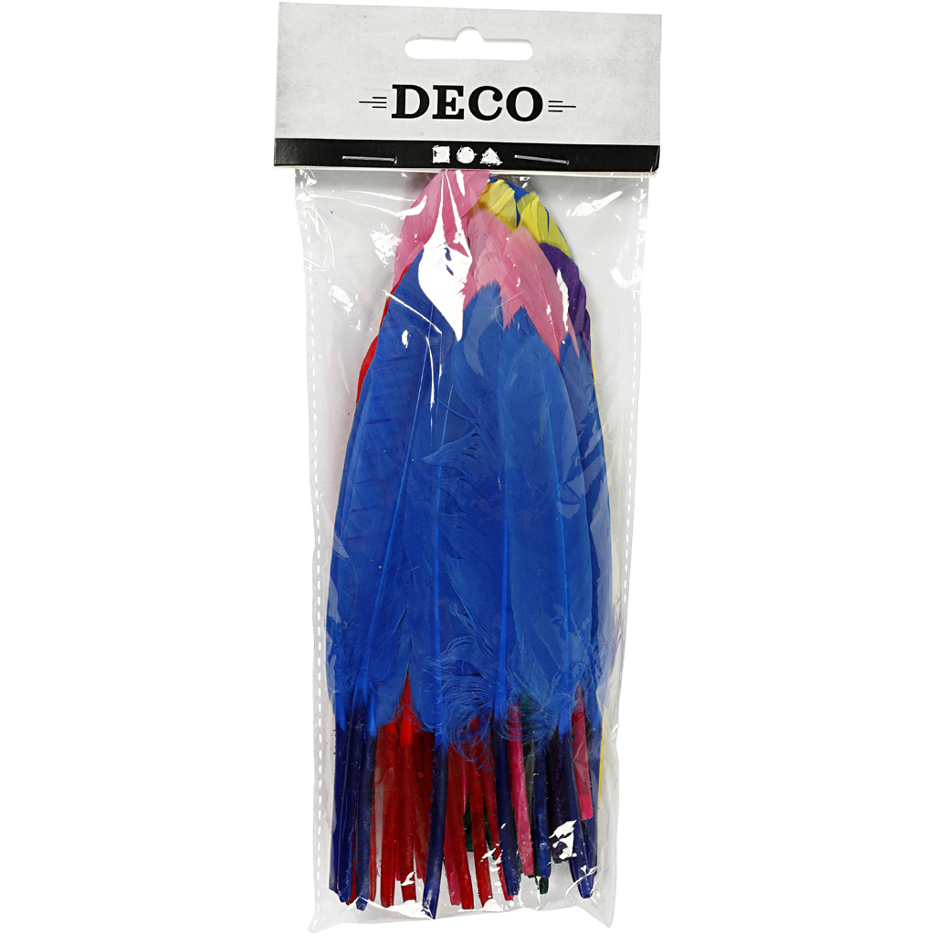 Fjær Creativ Company Ass Farger 13 cm 48 stk/1 Pk