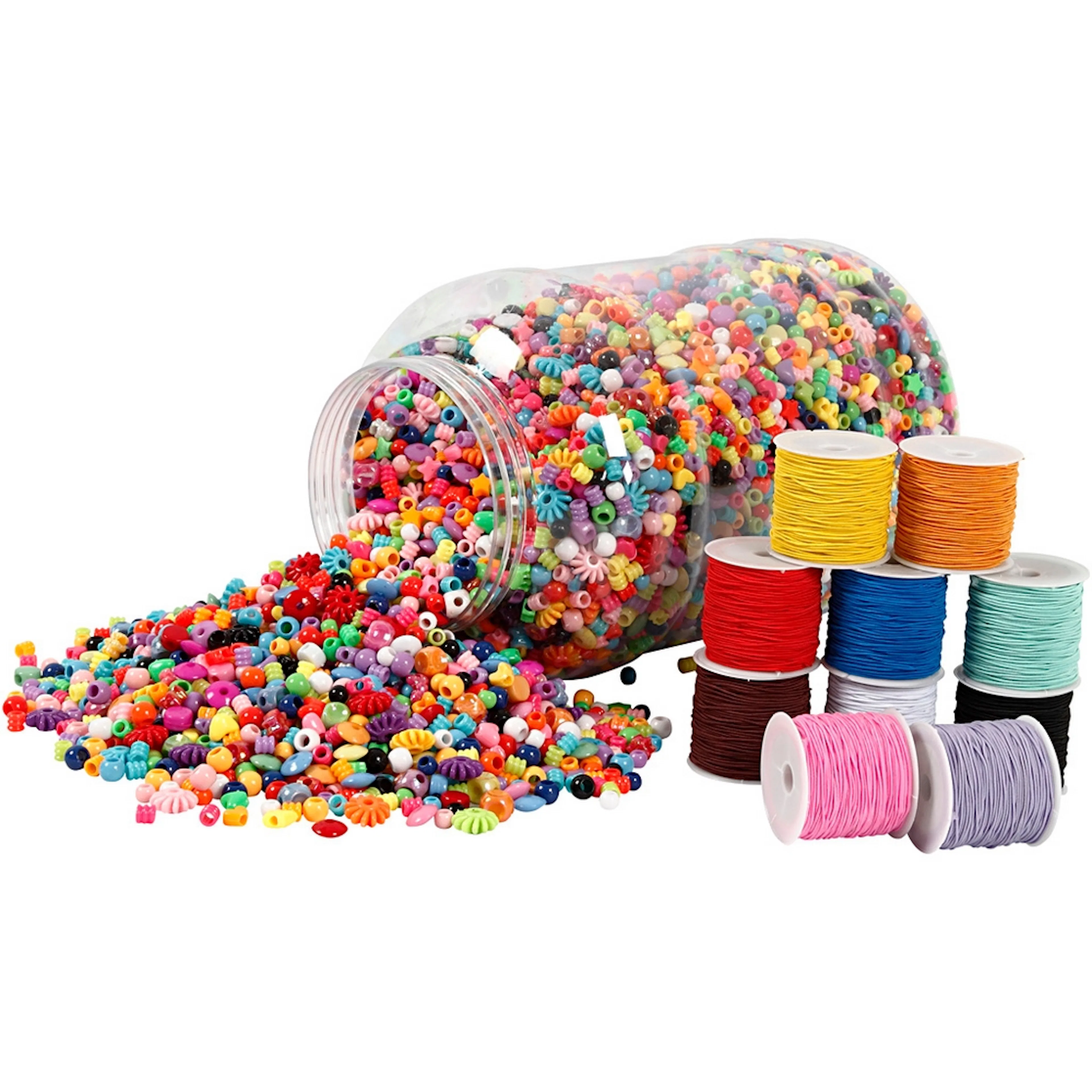 Hobbysett Creativ Company Perlespann og Elastikktråd