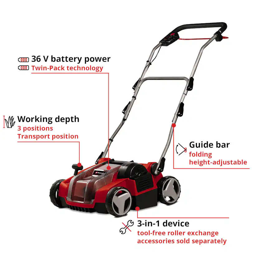Plenlufter Einhell GE-SC 36/35 Li Uten Batteri og Lader