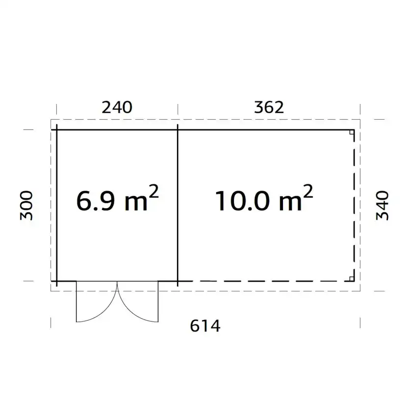 Hagestue Palmako Ella 16,9 m2