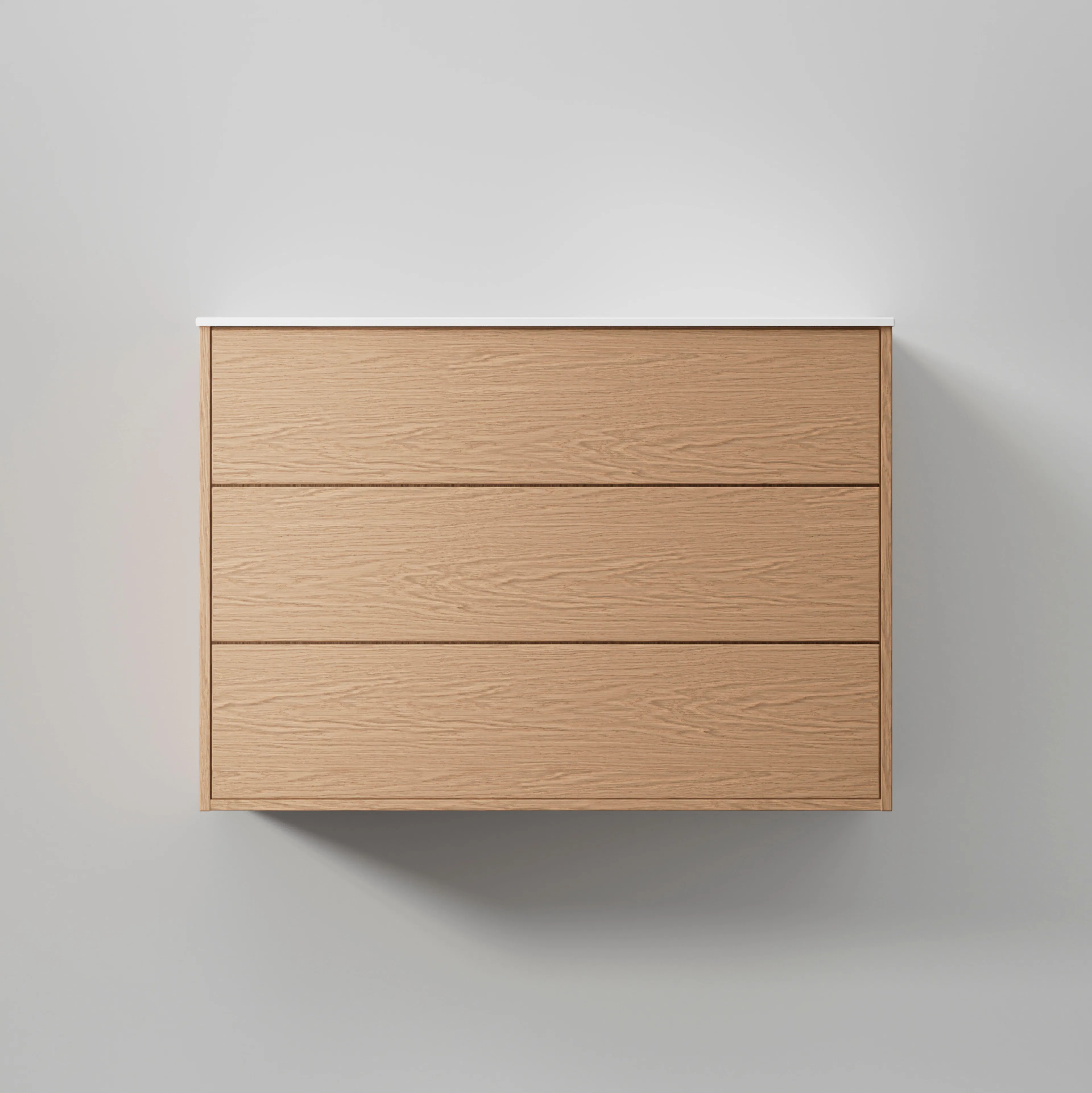 Kommod Terra Solid 100, Natural Oak, 3 Lådor Färg: Natural Oak, Bredd: 1000 mm
