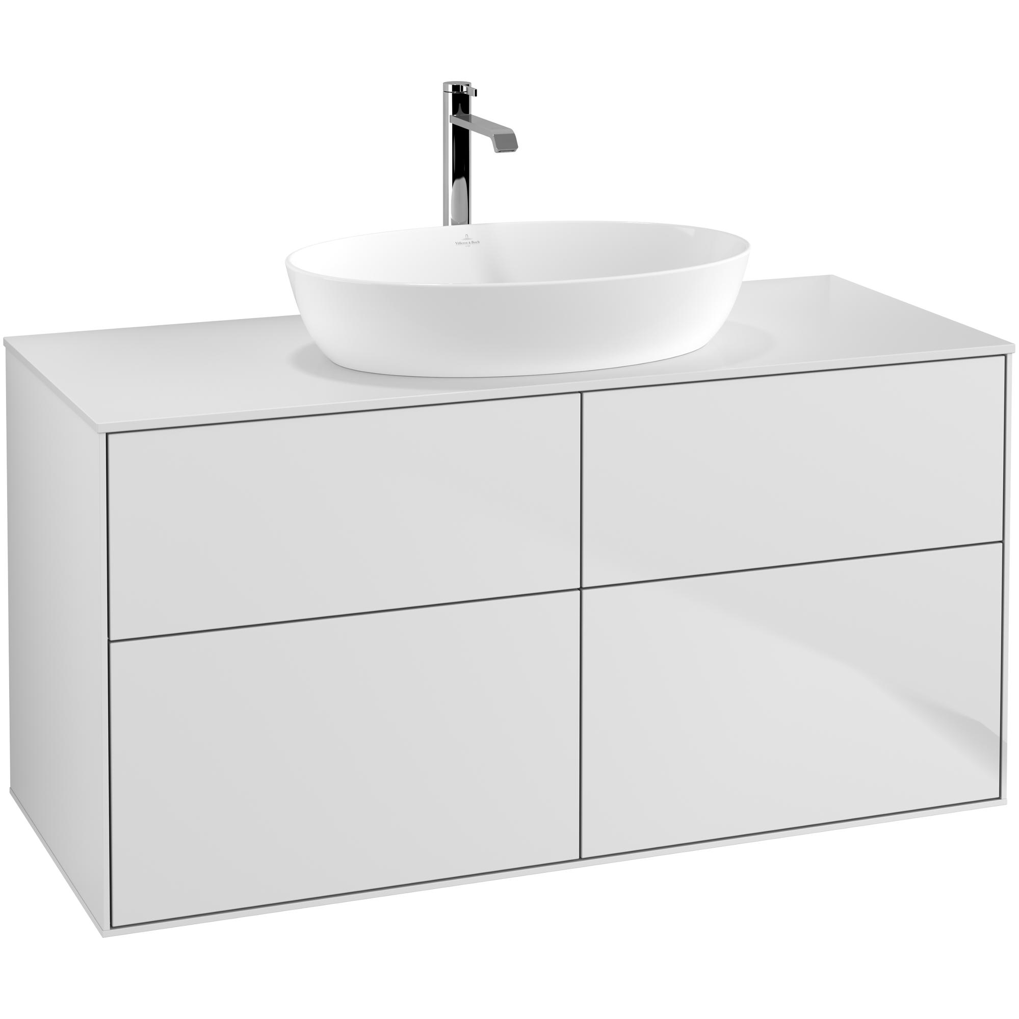 Tvättställsskåp Villeroy & Boch Finion med 4 Lådor och Bänkskiva för Fristående Tvättställ från Artis & Collaro | badrum - badrumsmobler - tvattstallsskap-och-kommod | KakelKungen