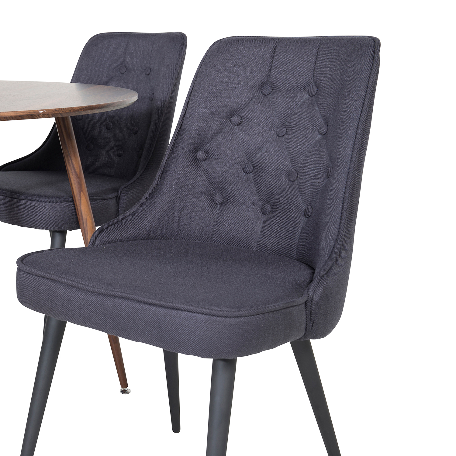 Spisegruppe Venture Home Plake med 4 Vera Stoler Polyester Rundt